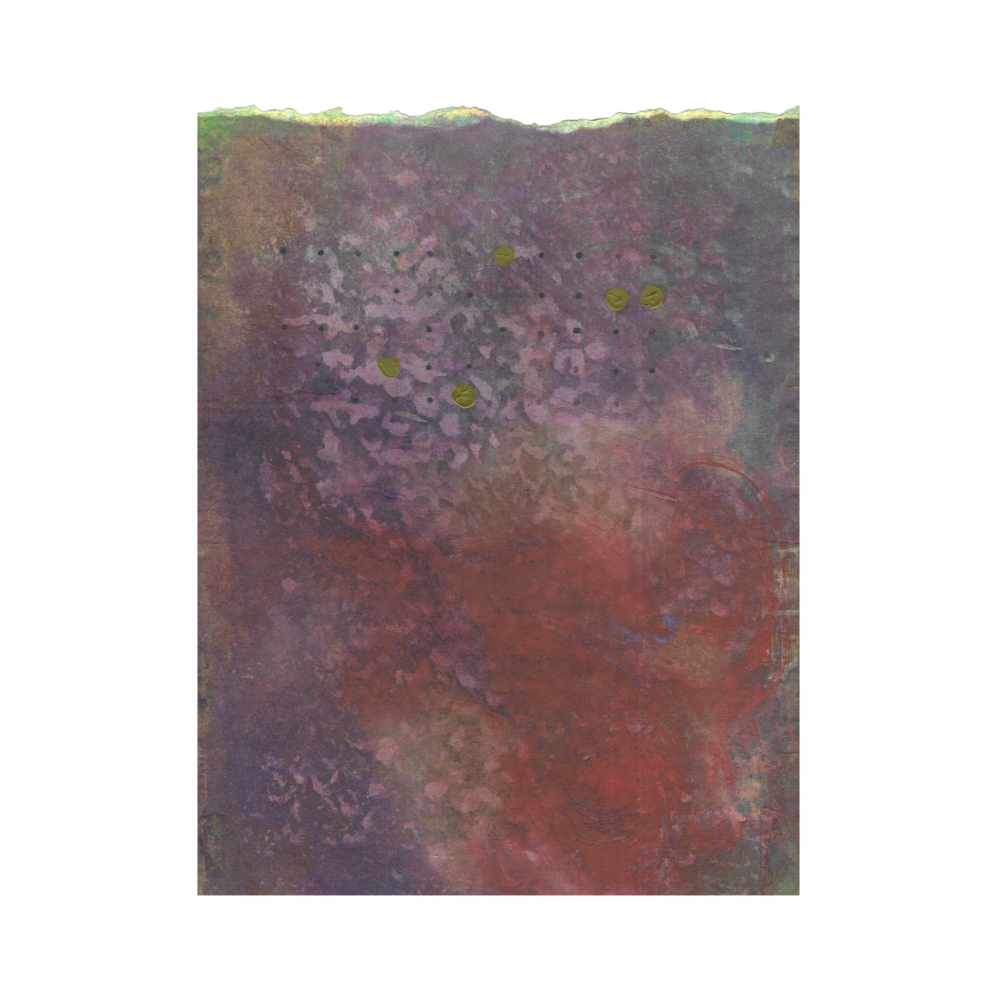 Otherside, 2025, acrylic and oil on paper, 29 x 20cm