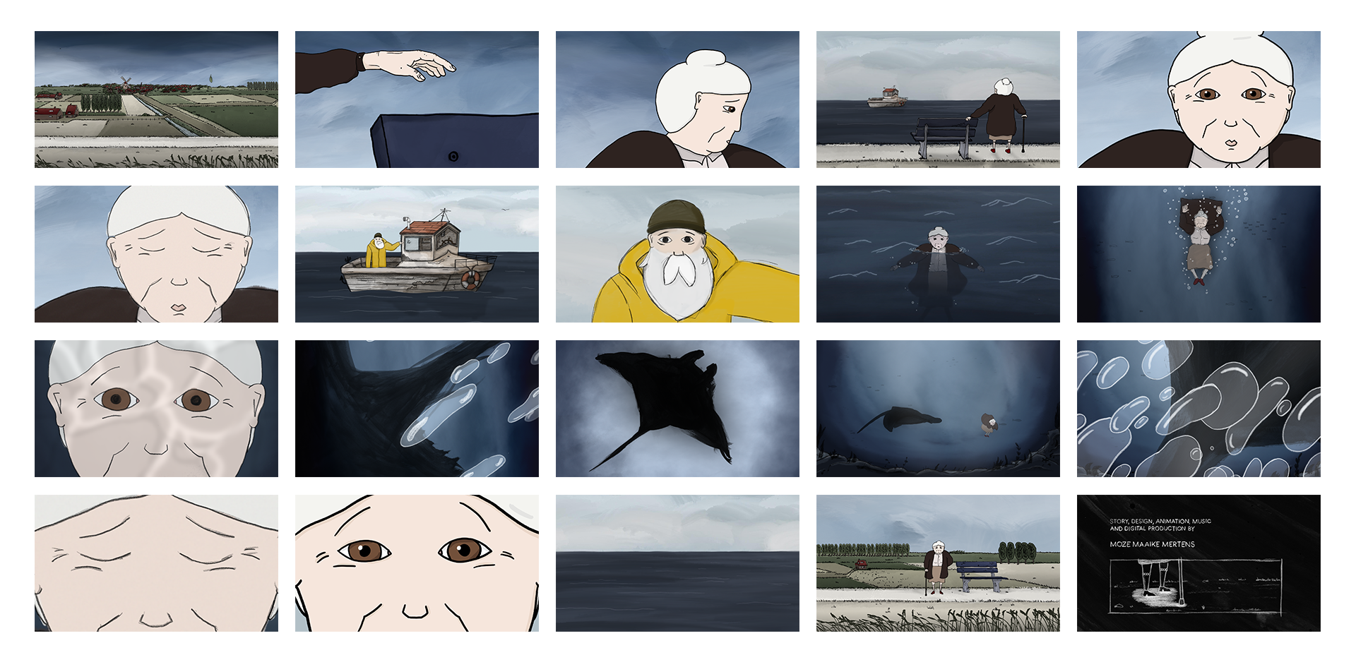 final colour script - composited stills
