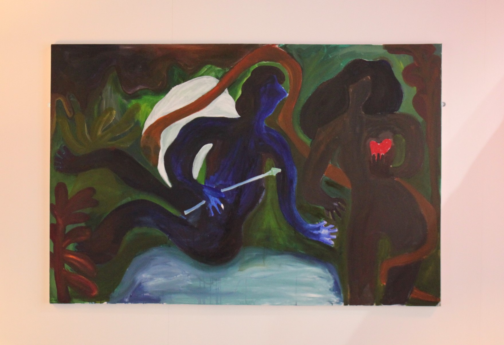 The Snake and the Arrow (2021) - Watersoluble oils on canvas. Available to buy