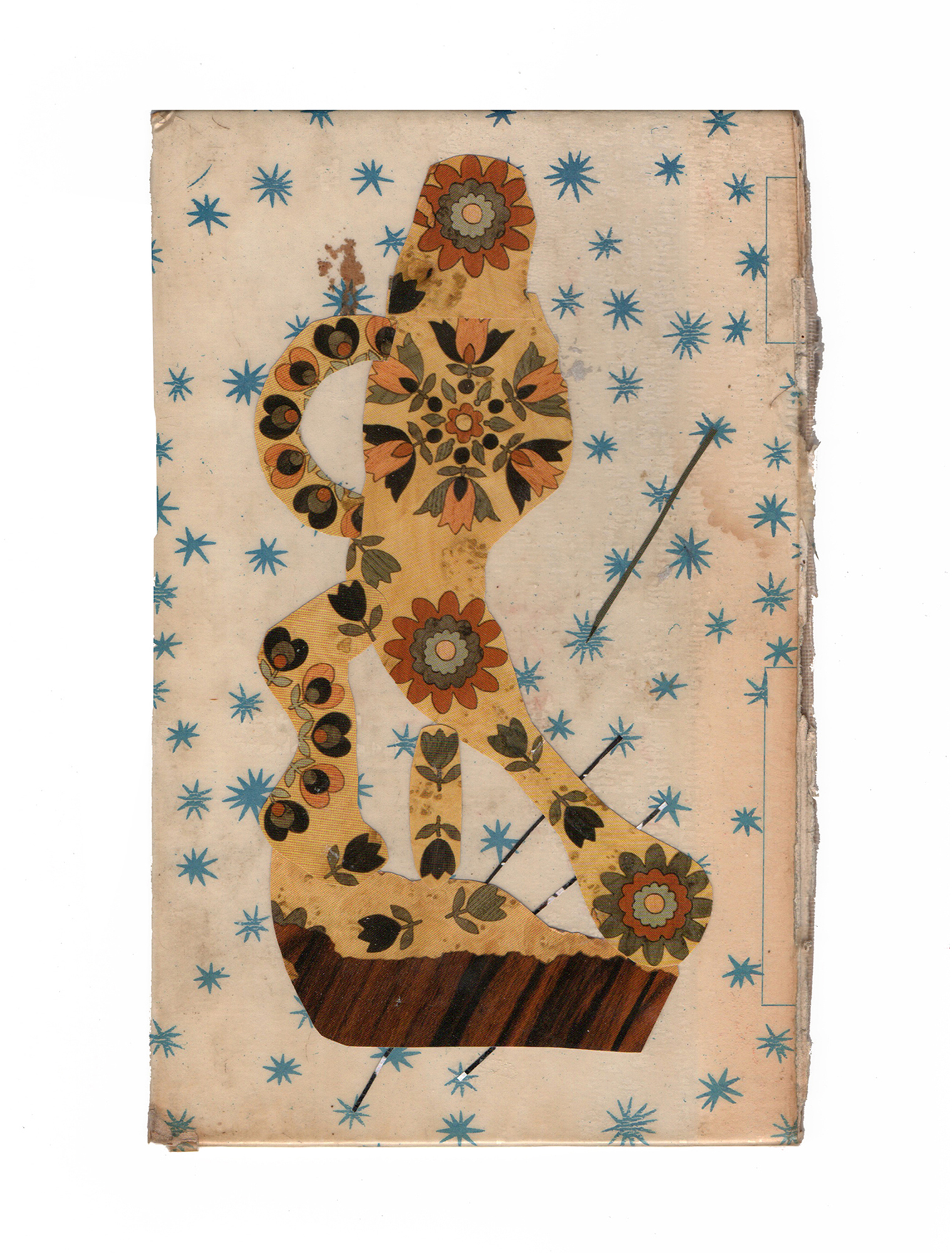 'Lionheart' collage on printed cover