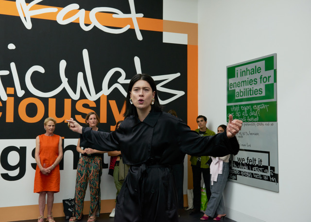 NORA TURATO, someone ought to tell you what it’s really all about, 2019. Performance, Galerie Gregor Staiger, Zurich.