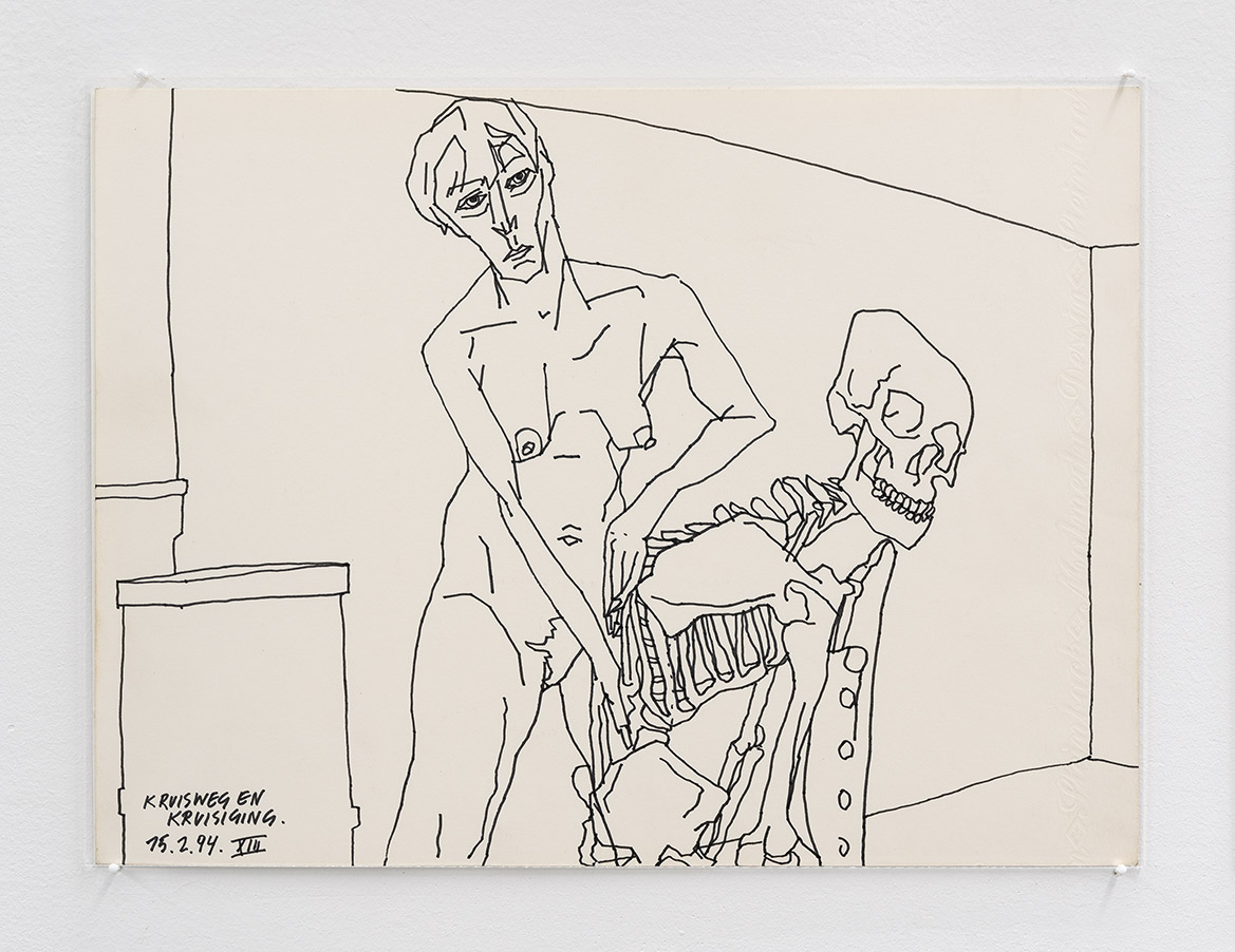 The Empty Grave, 1994, ink on paper, 10 5/8 x 14 1/8 in. (27 x 36 cm.)