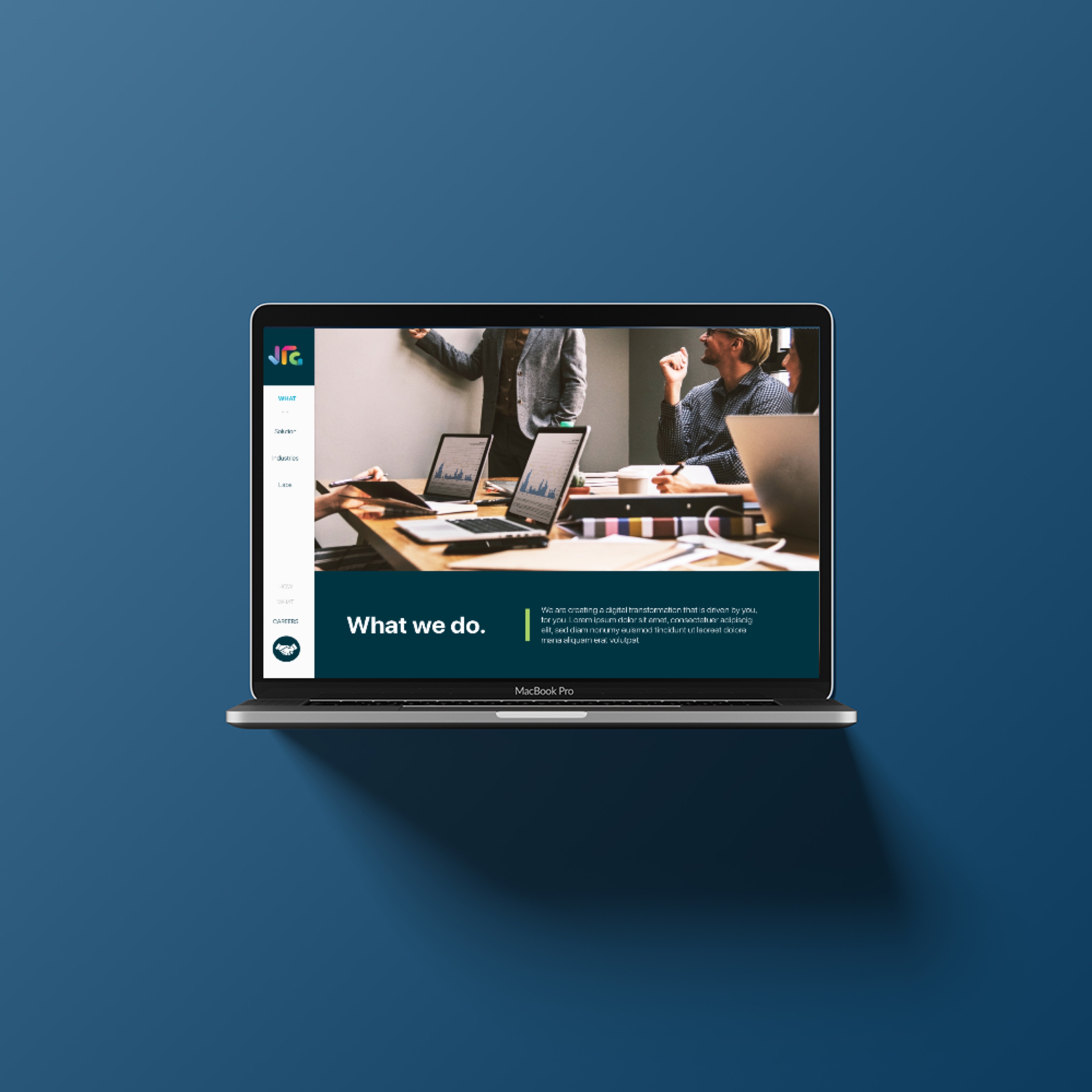 JTG Corporate Website  //  UI + UX