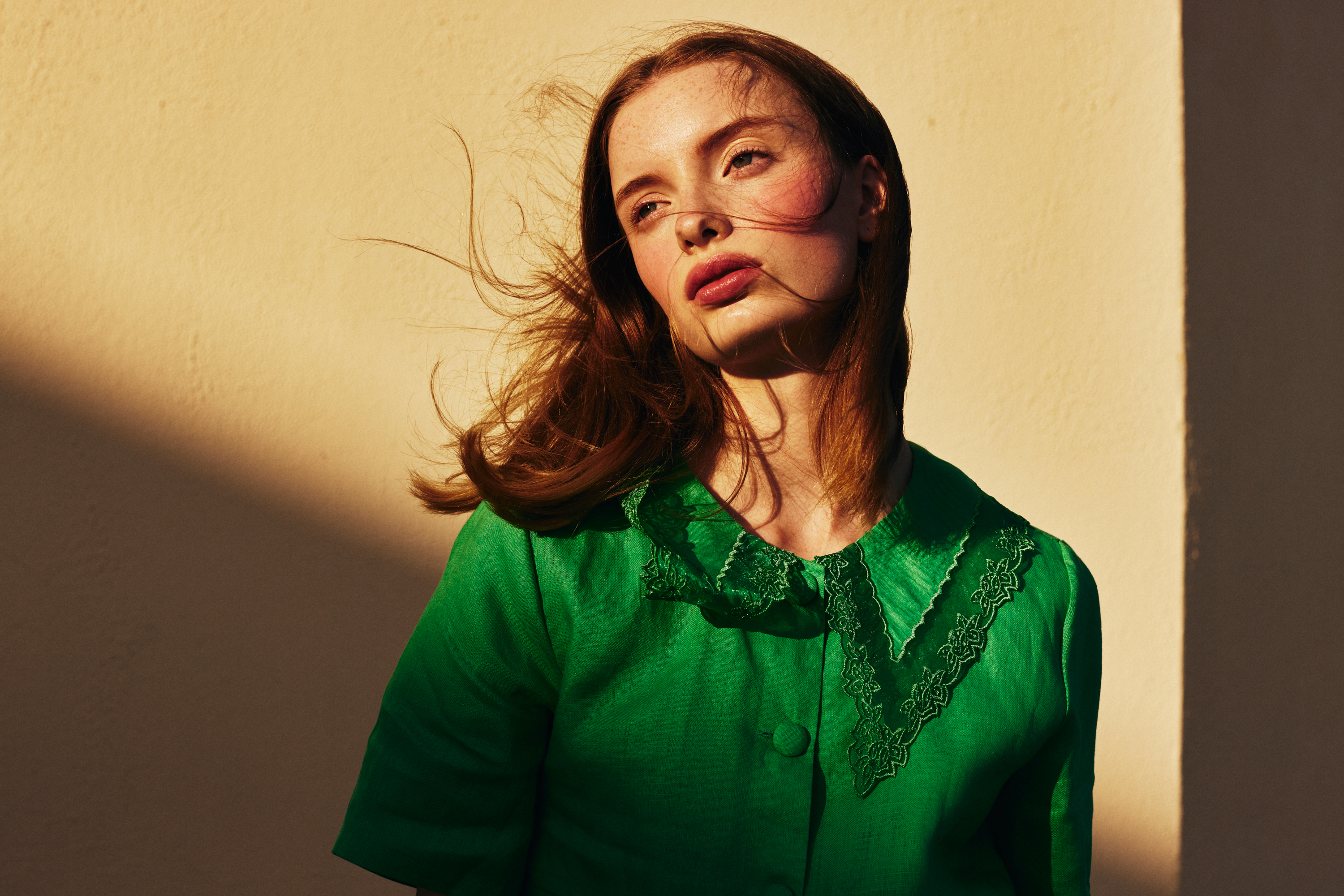 Stylish fashion editorial photoshoot in Dublin, Ireland, featuring a beautiful model in vintage clothes. Captured by a talented photographer for Totally Dublin magazine, this photography showcases the city's unique fashion scene and the beauty of vintage clothing in a Summer trendy style