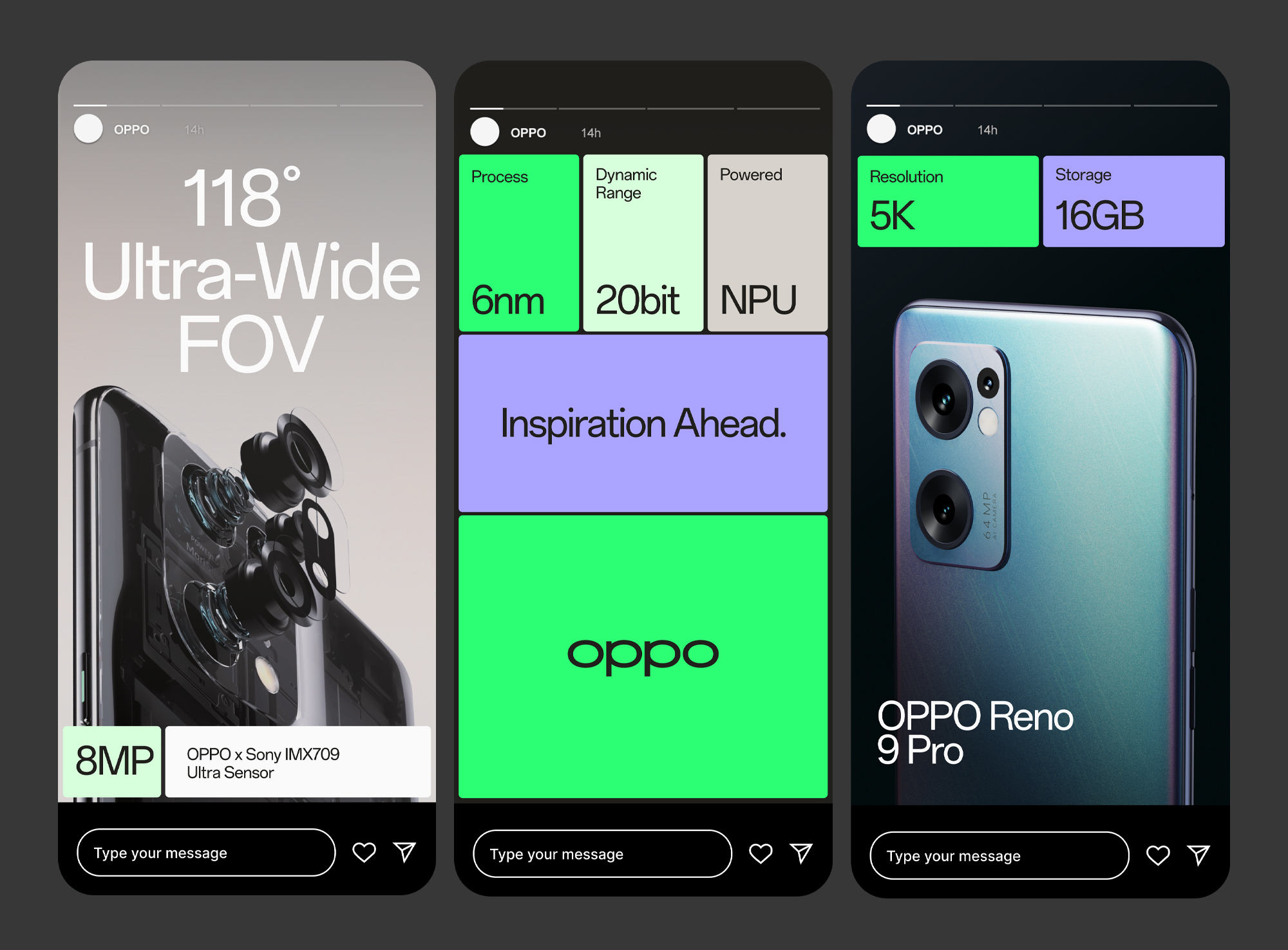 Brand explorations for Oppo. Designed at Oppo.