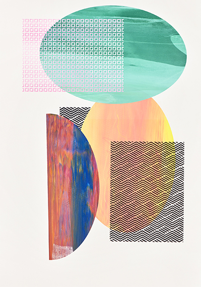 Resounding relationship. Serigraphy on cotton paper. 100 x 070 cm. 2017