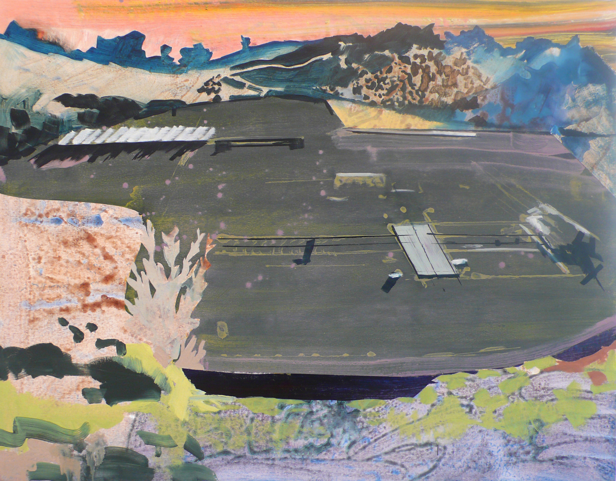 Nike Site 88L, Acrylic and Oil on canvas, 30"x37.5" 2011