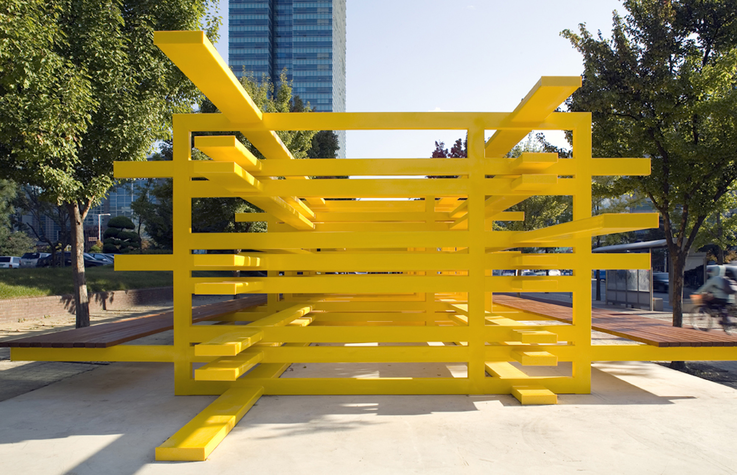 Full Scale Model of a Social Structure for a Plaza in Anyang, 2007