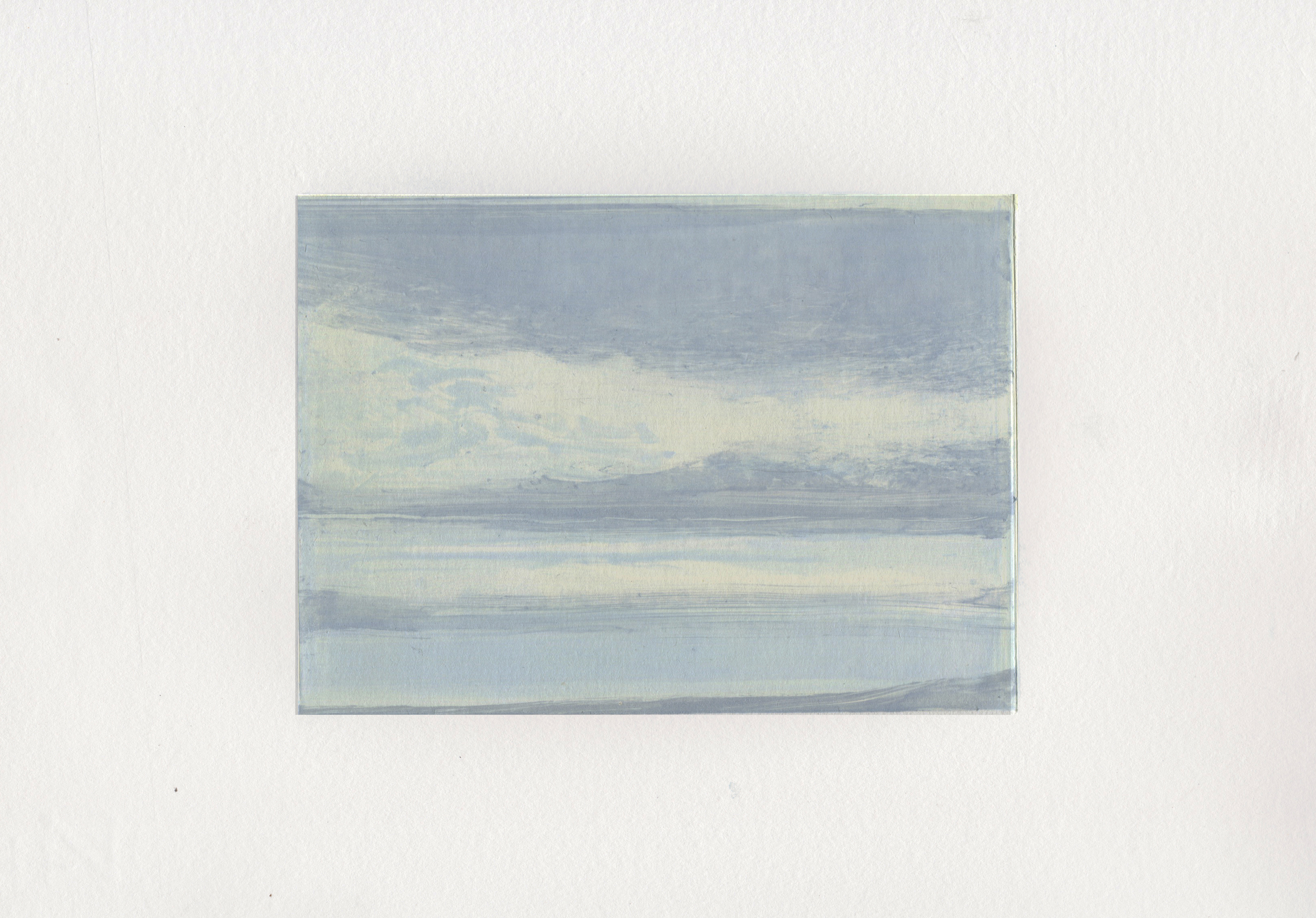 December 21st, unique monotype, 2015, 10.5 x 15 cm