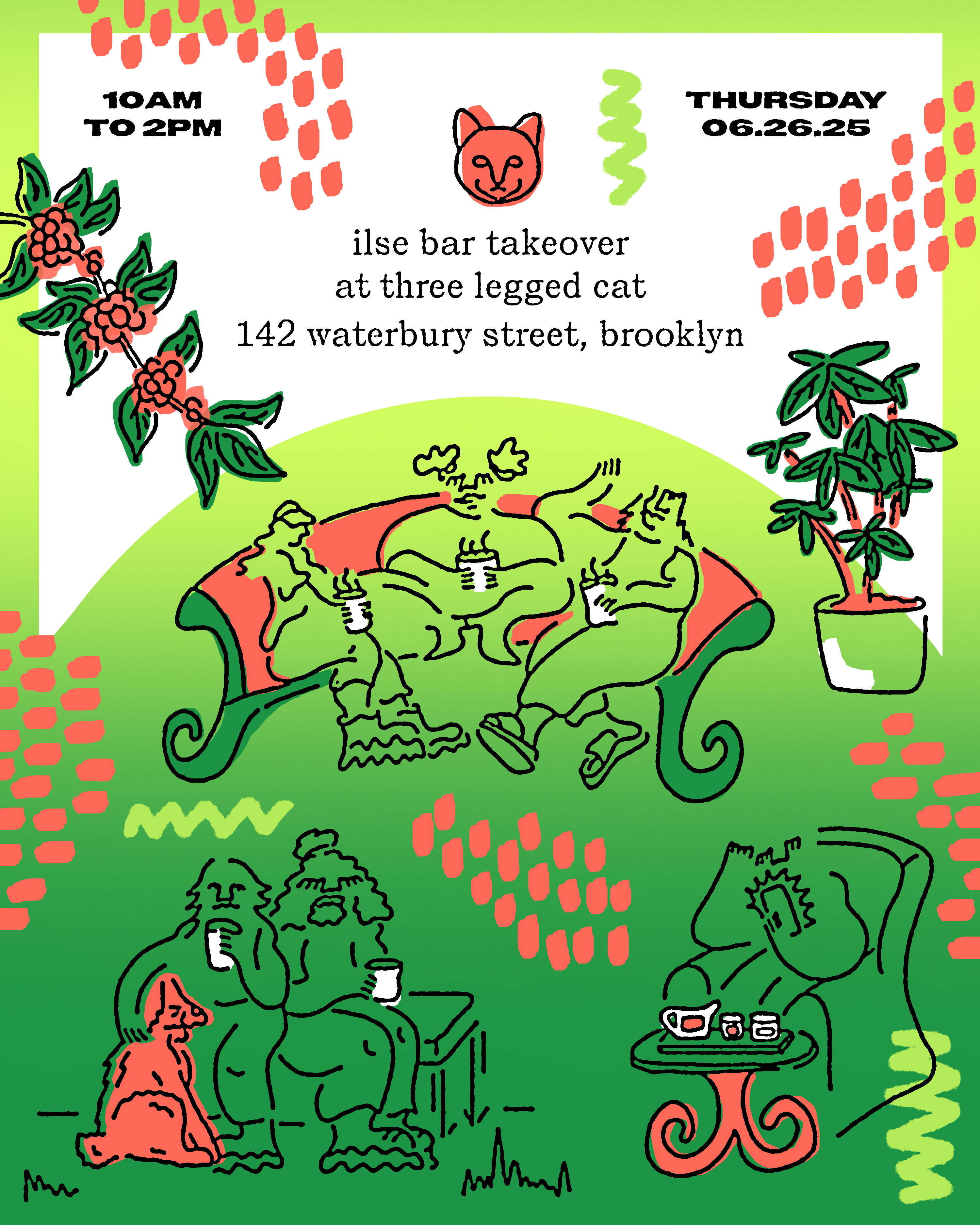 ilse bar takeover flyer, Digital, 2025