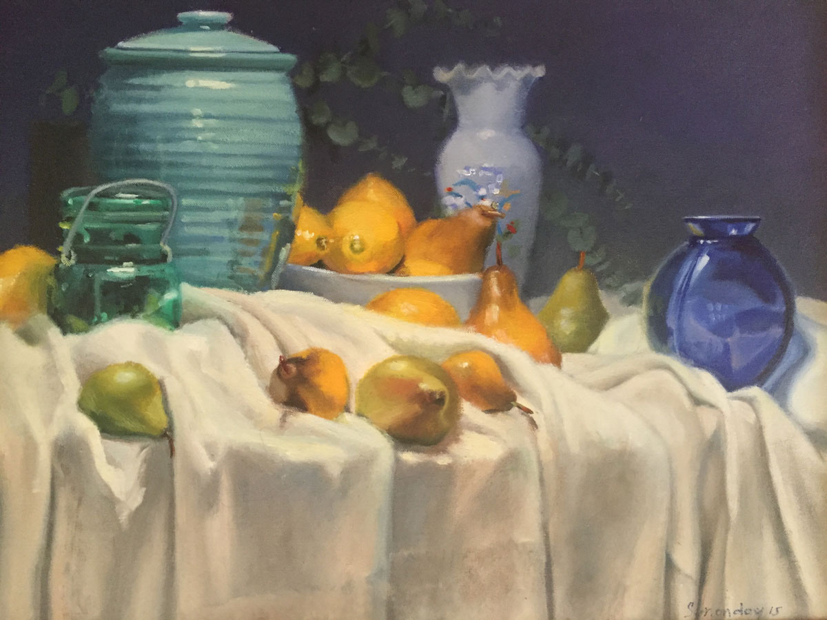 Lemons and Pears | 28" x 22" | Oil