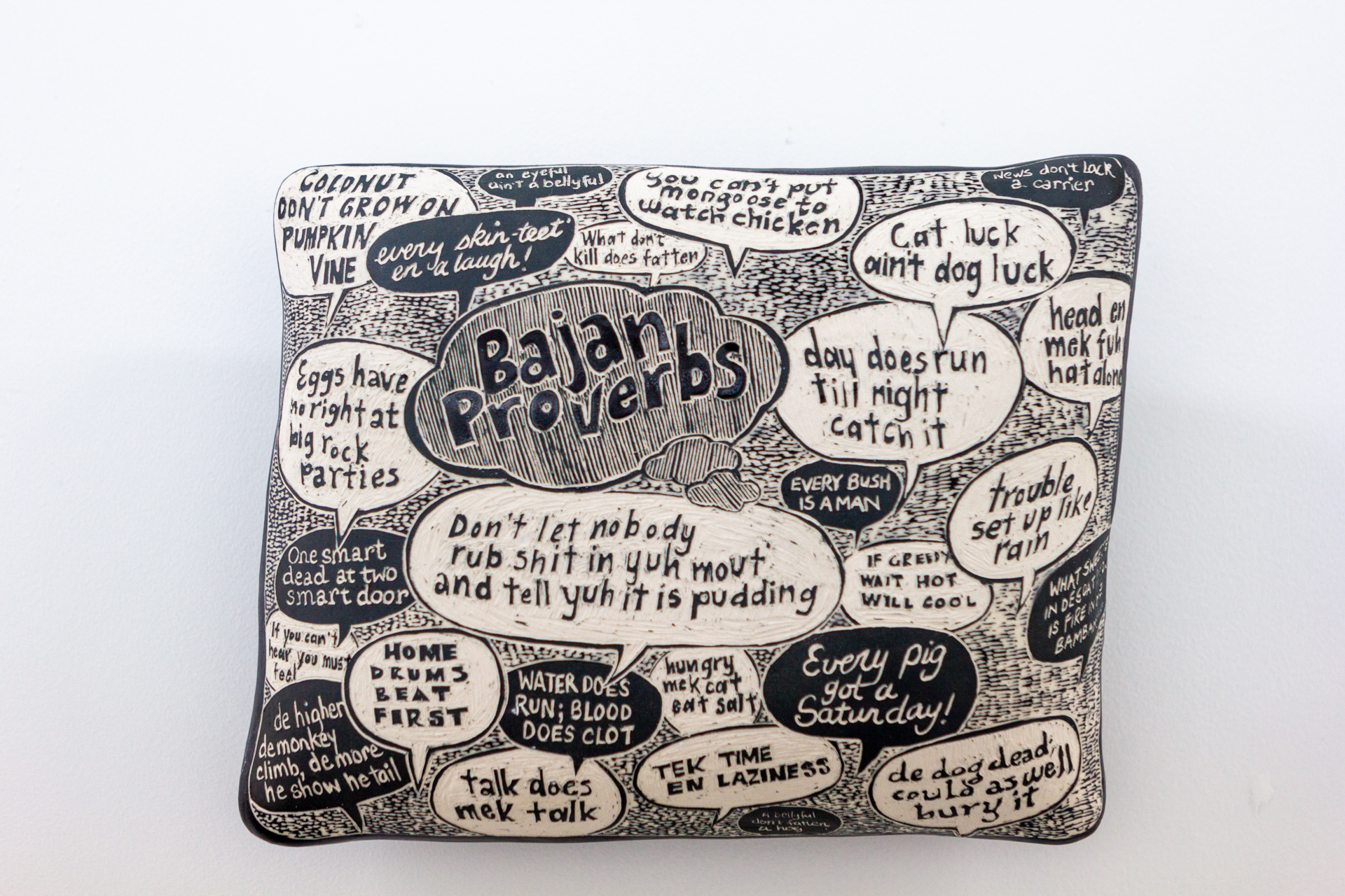 Bajan Proverbs 2020 Porcelain 10.5"x8.5"x2.5"/35.4x21.5x6cm