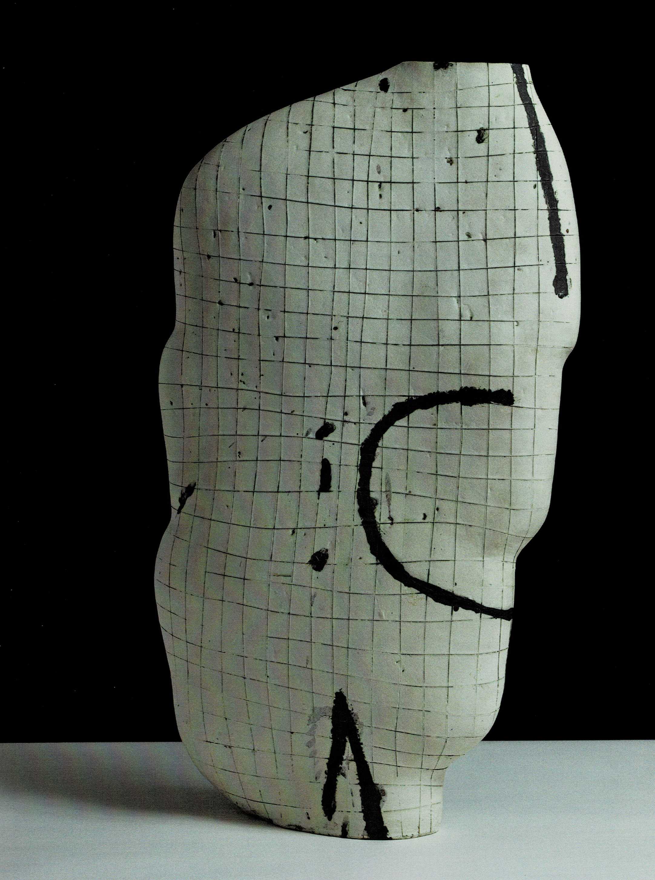 White Vessel with Signs