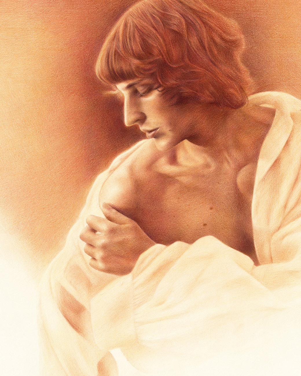 Valerio (Detail), 2023Colored pencil on paperInspired by Valerio Maccario