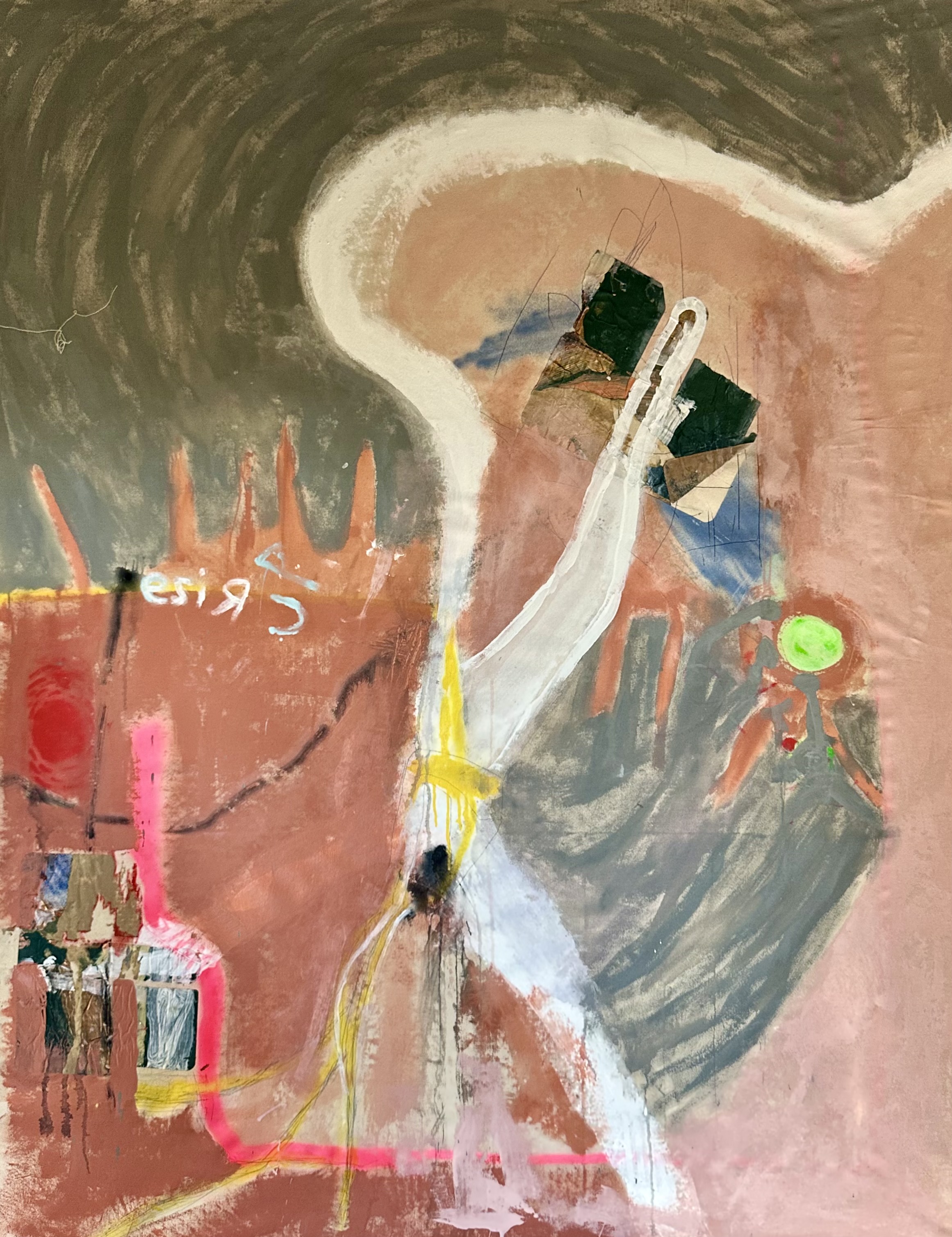 uncast shadow of the southern sunMixed Media on Canvas 155cm x 140cm