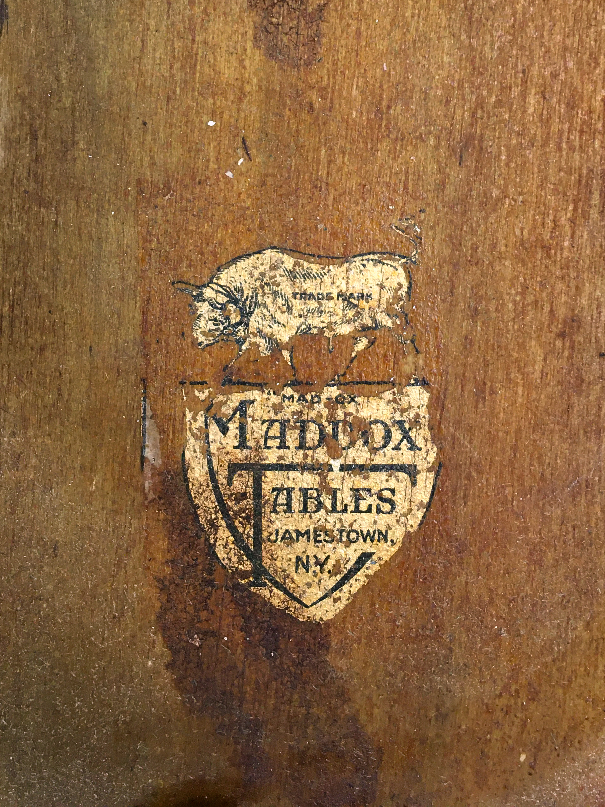 Wounded Table, 2020, antique Maddox table and high-density polyethylene, detail