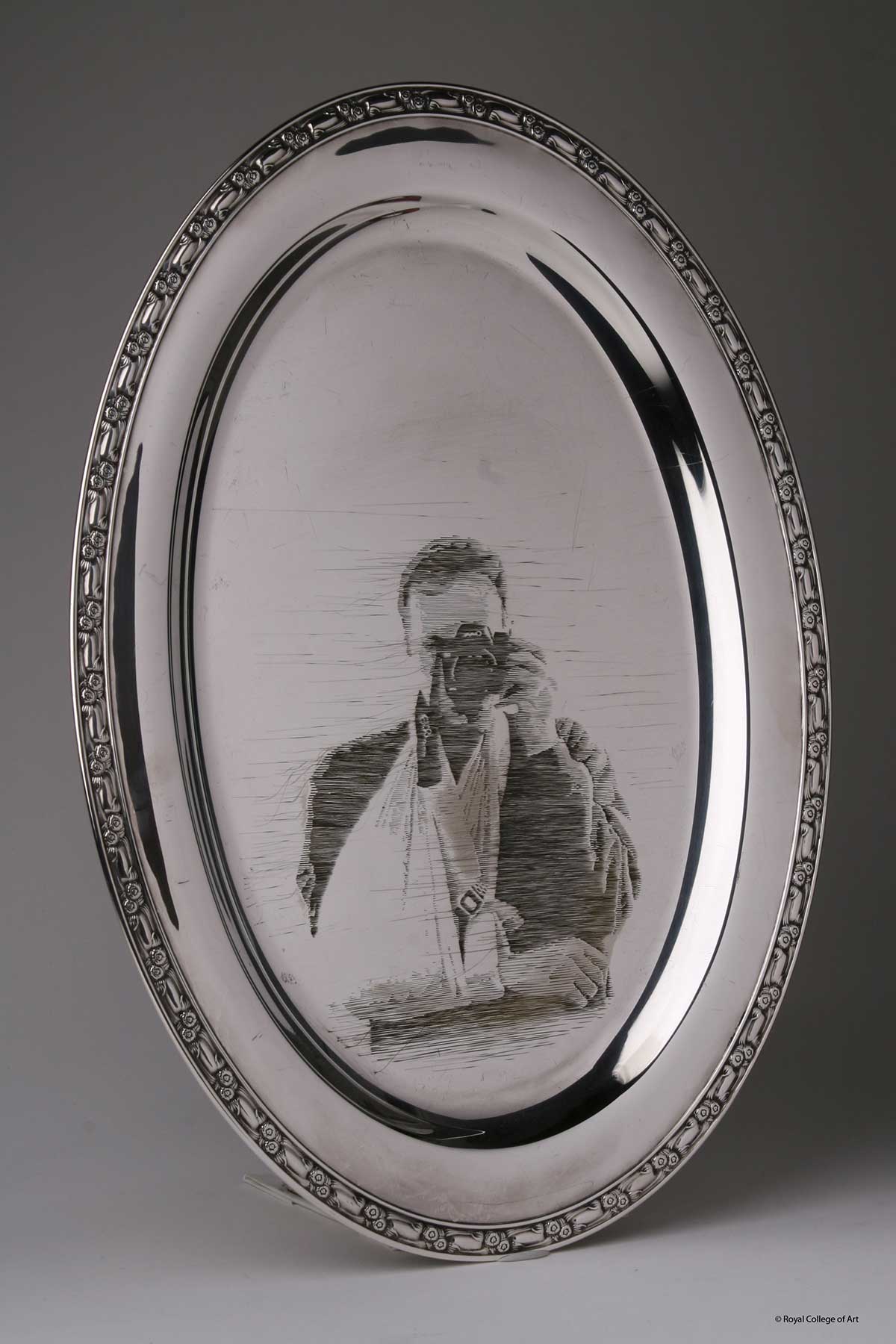 Silver Maker Armbreaker • Engraved Found Tray • 2009