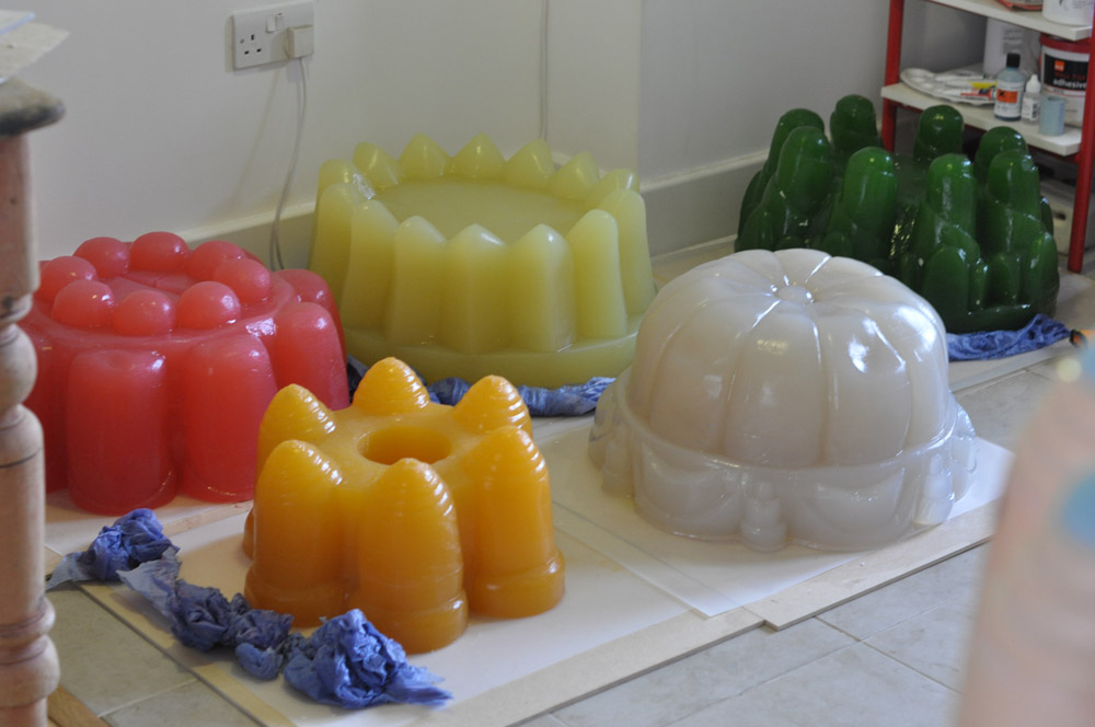 Agar-agar jelly casts