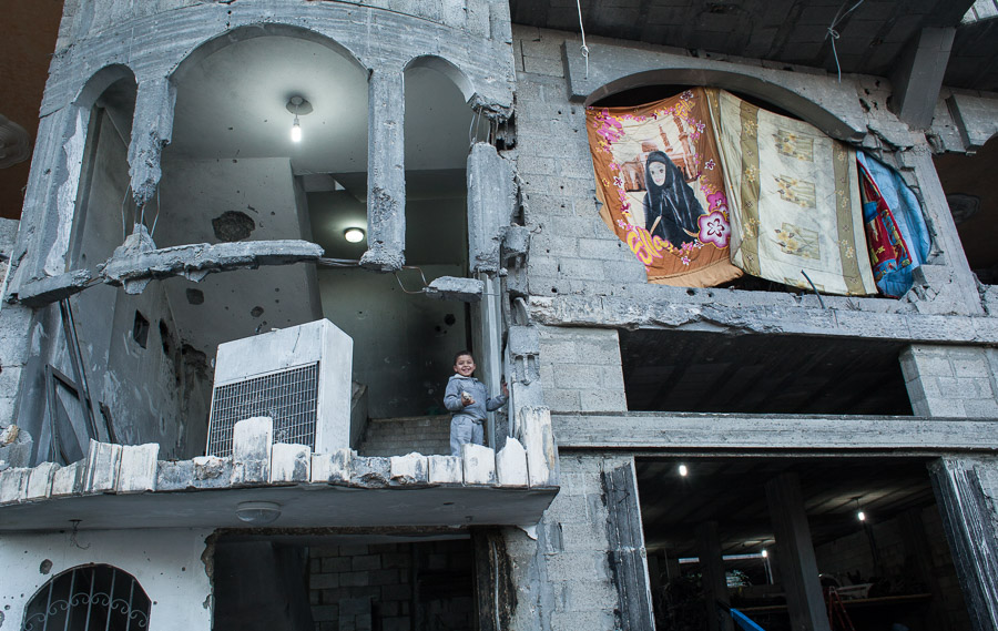 Gaza city, après l'attaque de décembre 2012