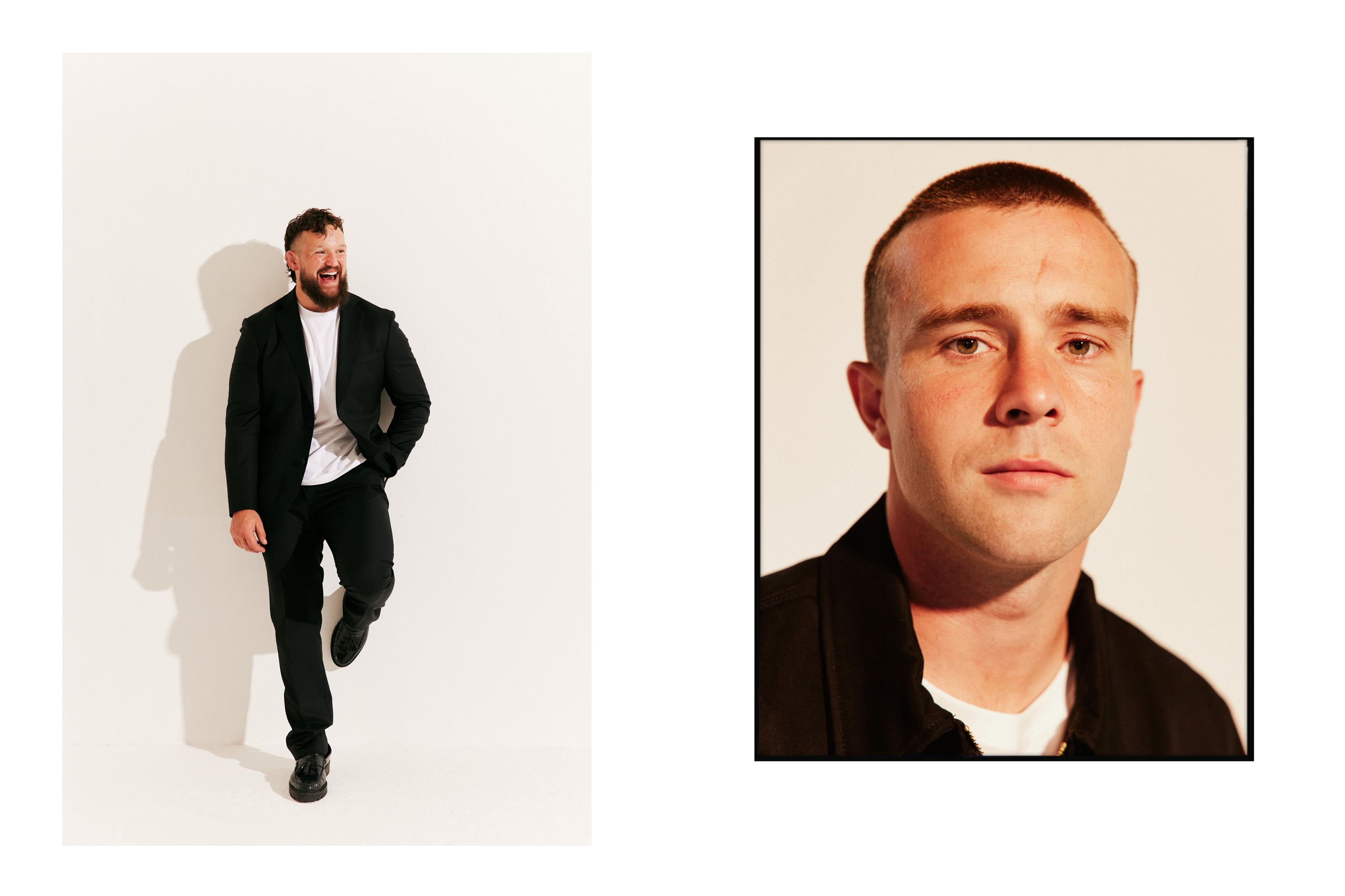 Andrew Porter and Mack Hansen portraits photographed by Dublin based lifestyle, fashion, and advertising photographer Alex Sheridan for Movember