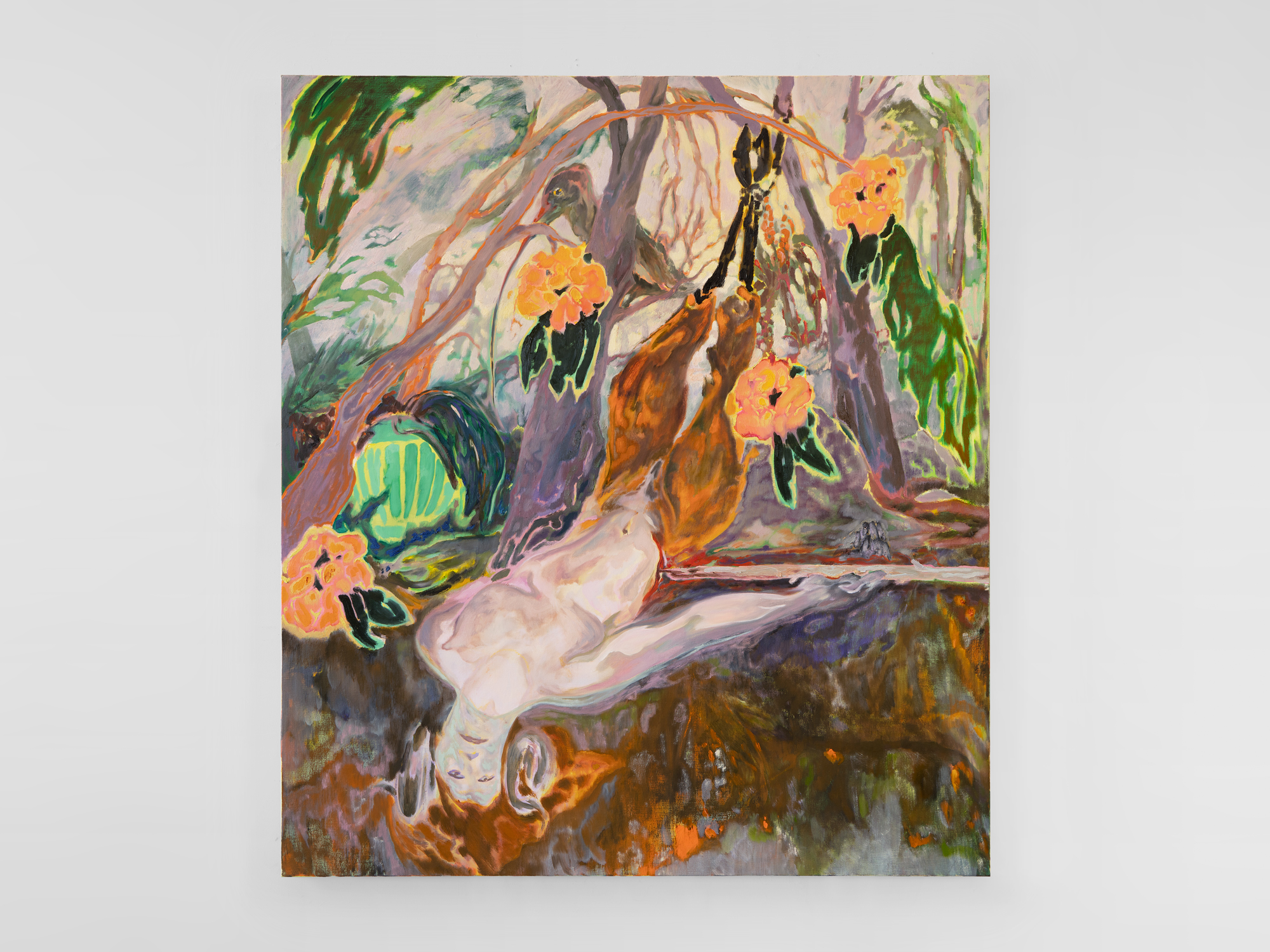 Inanity of the Martyr, 2021, oil on linen, 67 x 59 in