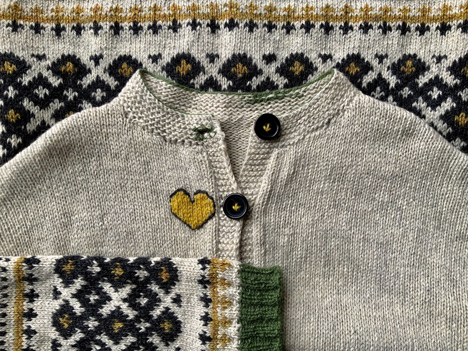 Kajsa's repaired sweater. Courtesy of Kajsa Larsdotter.