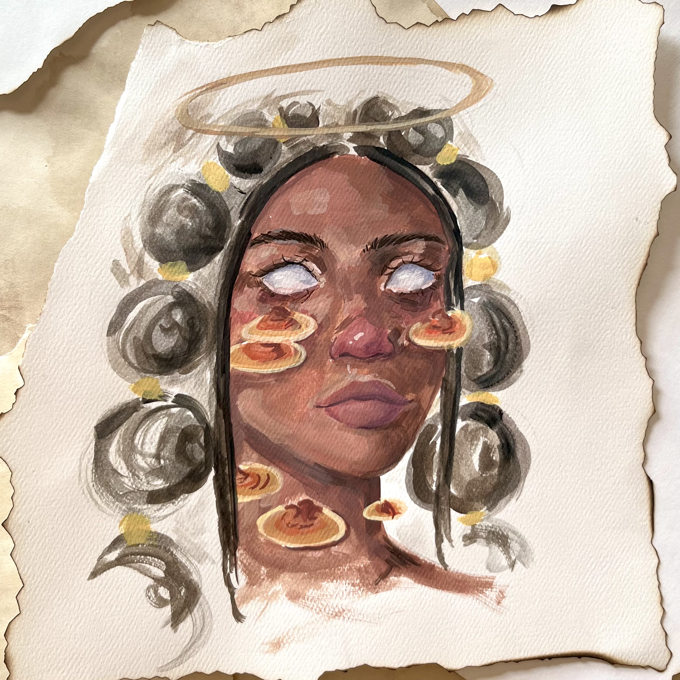 Reishi, Gouache, 2023