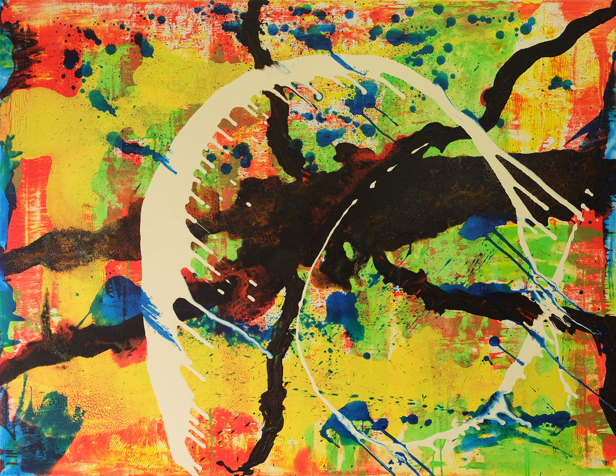 o.T.  Acryl auf Leinenwand, 100 x 130 cm