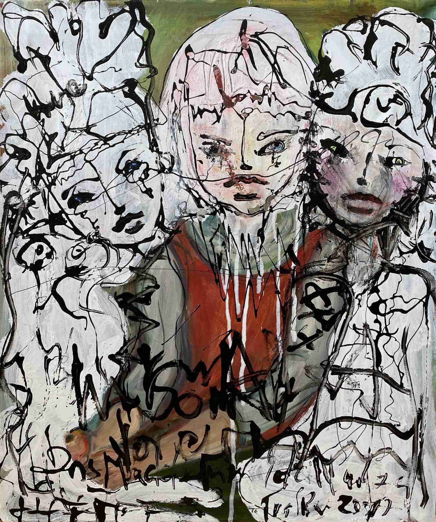 eva gessner three girls with white heads and white hair