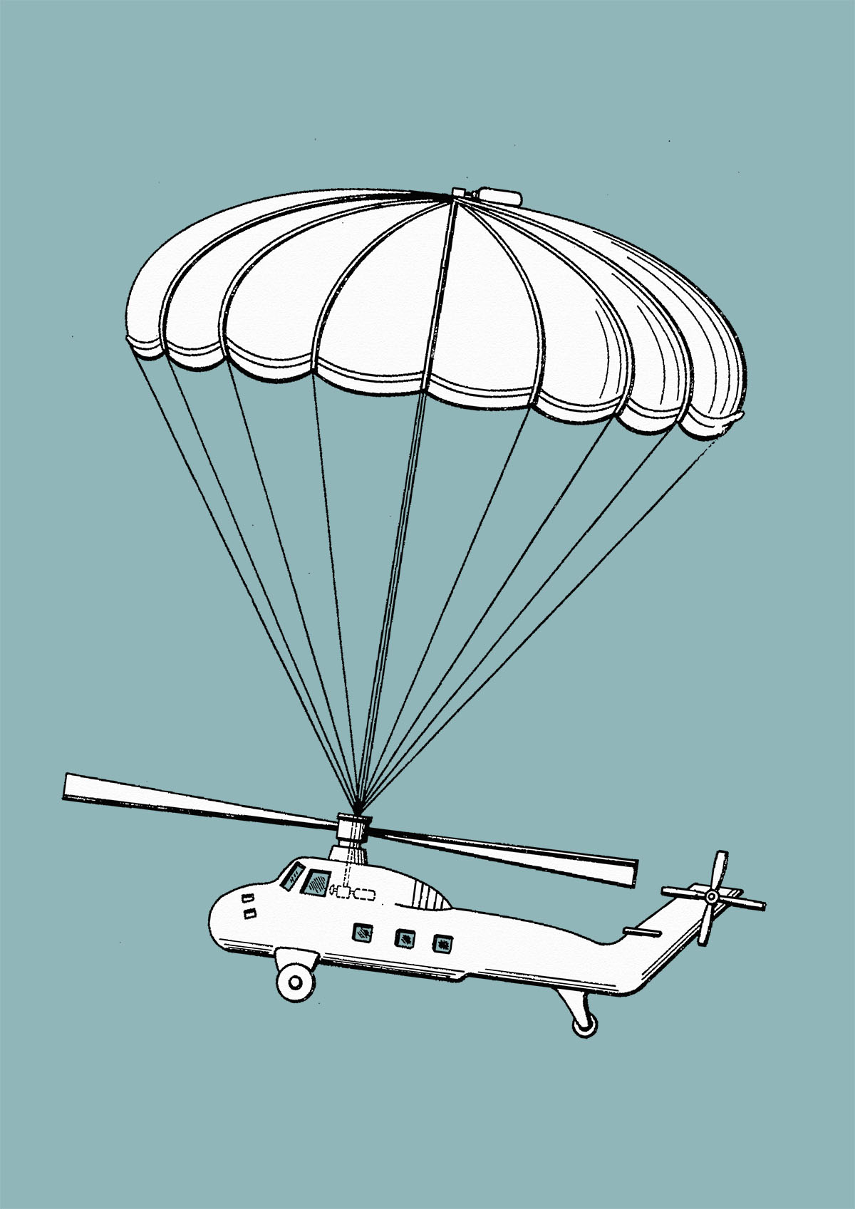Helicopter Parachute