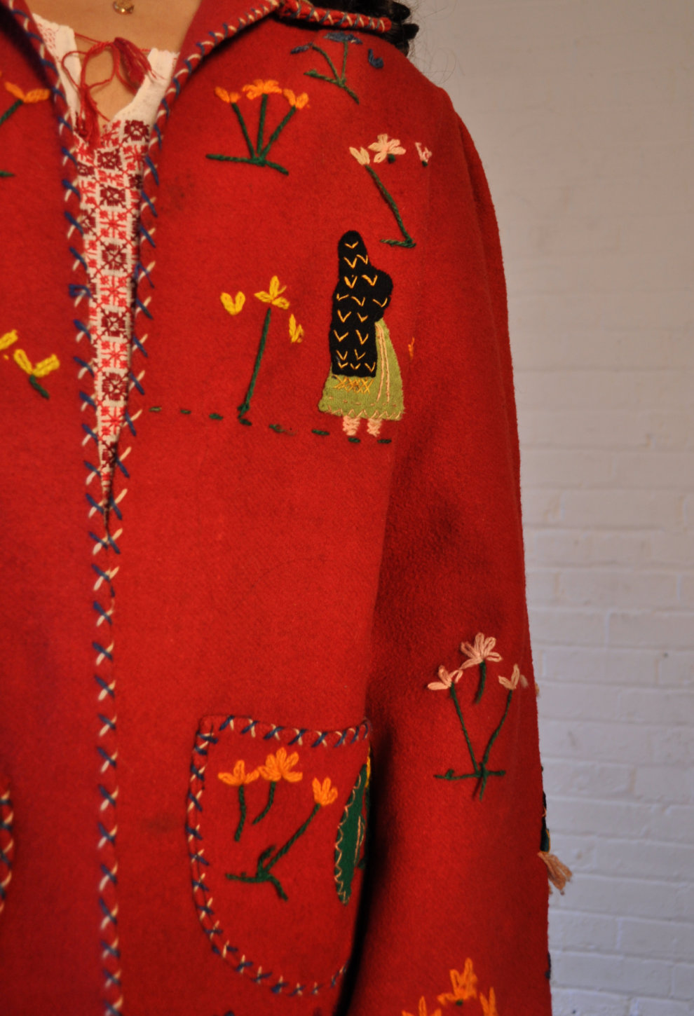 1940s/50s Embroidered Mexican Souvenir Jacket - Mama Loves You Vintage