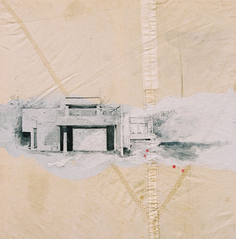 "Azarujinha" 2007 Mixed Media on Canvas 100x100 cm