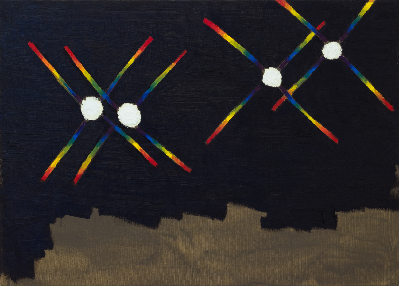 OVNI, 2017, &oacute;leo sobre tela, 50 x 70 cm