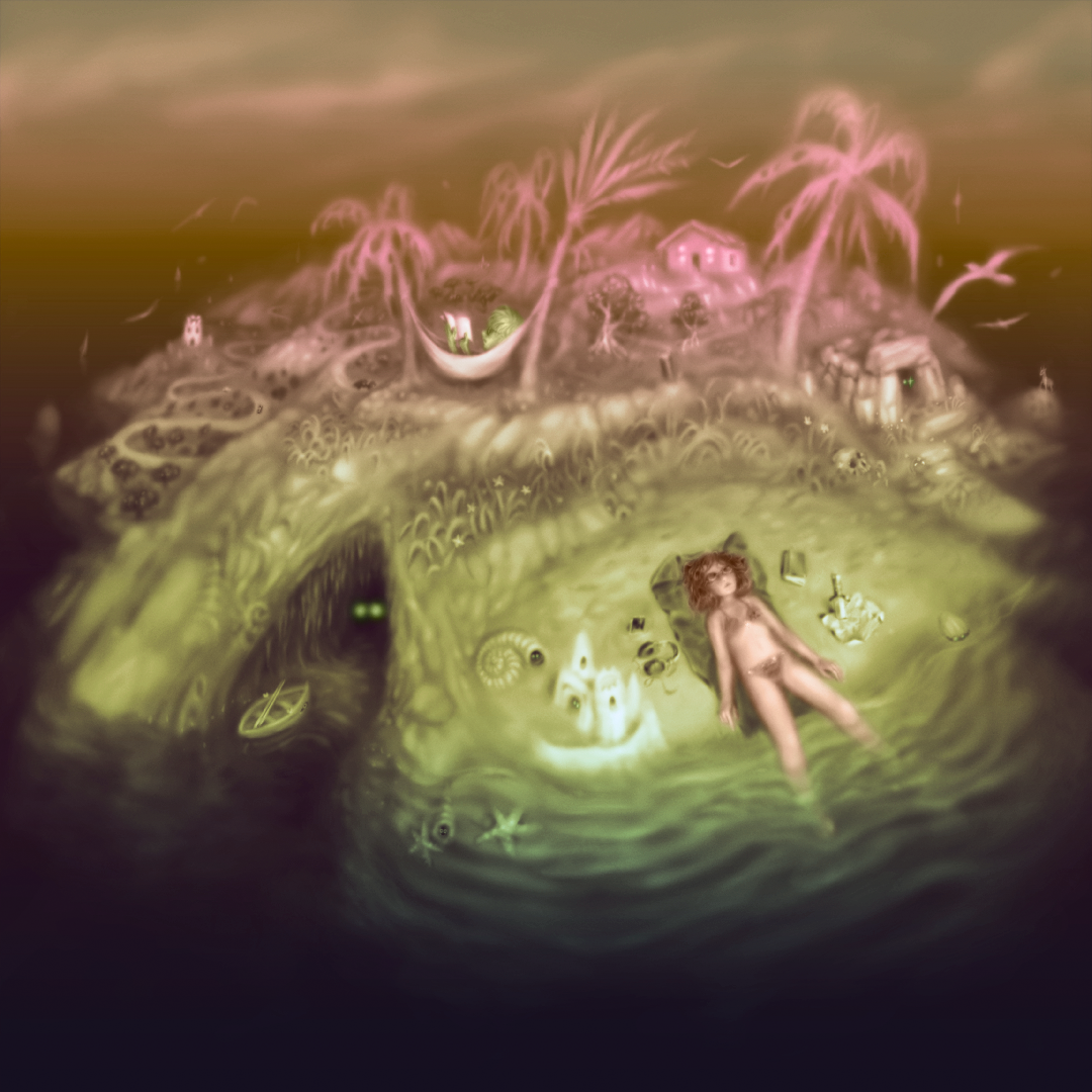 Album cover — Bikini Island — LacopinedeFlipper and Amor Fati