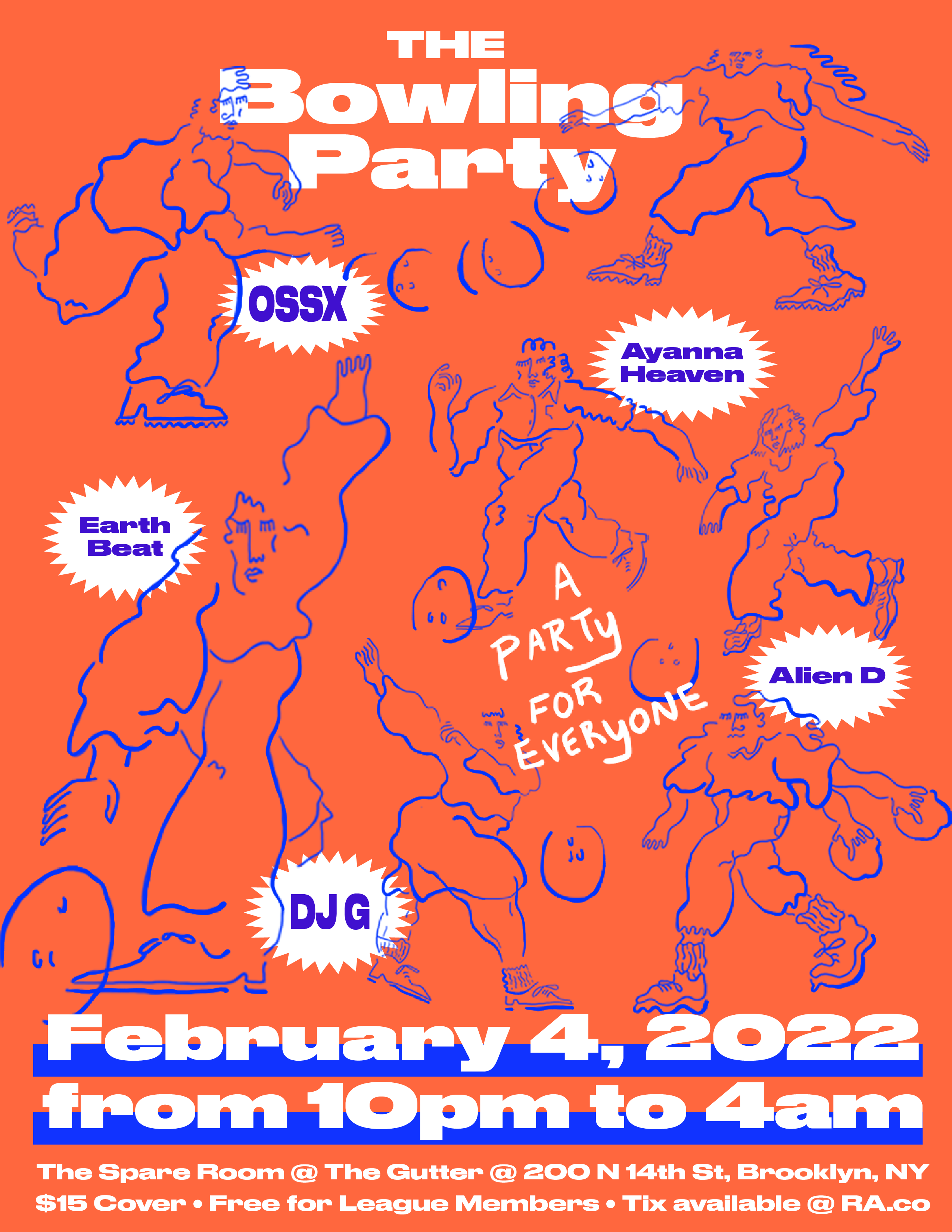 Bowling Party Poster, digital, 2022