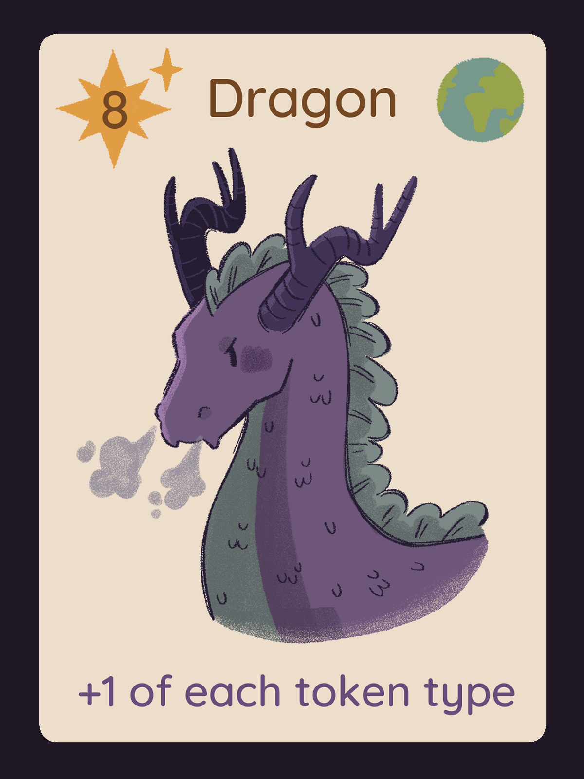 Familiar Card: Dragon, Digital, 2.5”x 3.5”, 2024