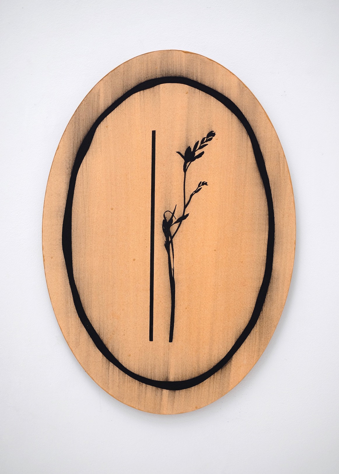 Untitled 2020, acrylic on paper/aluminium, 44.5 x 31 cm