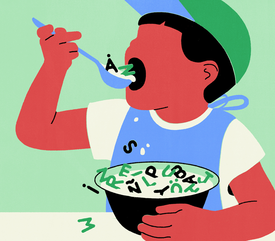 El País bilingualism kids childhood Illustration María Hergueta