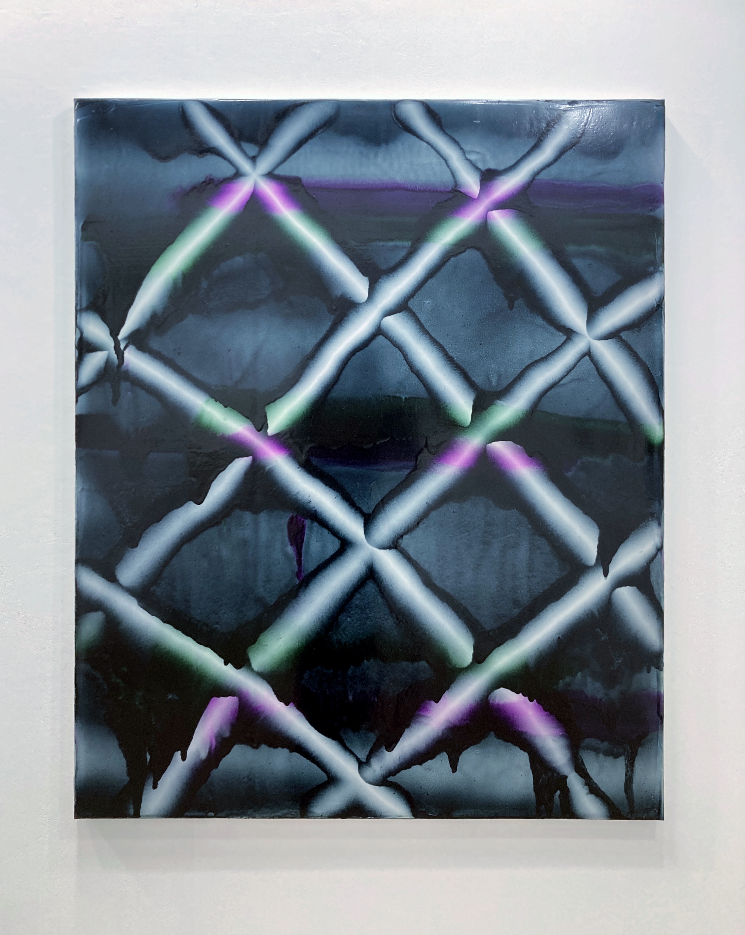 Tubular network (VI) - 108x88cm, oil on canvas