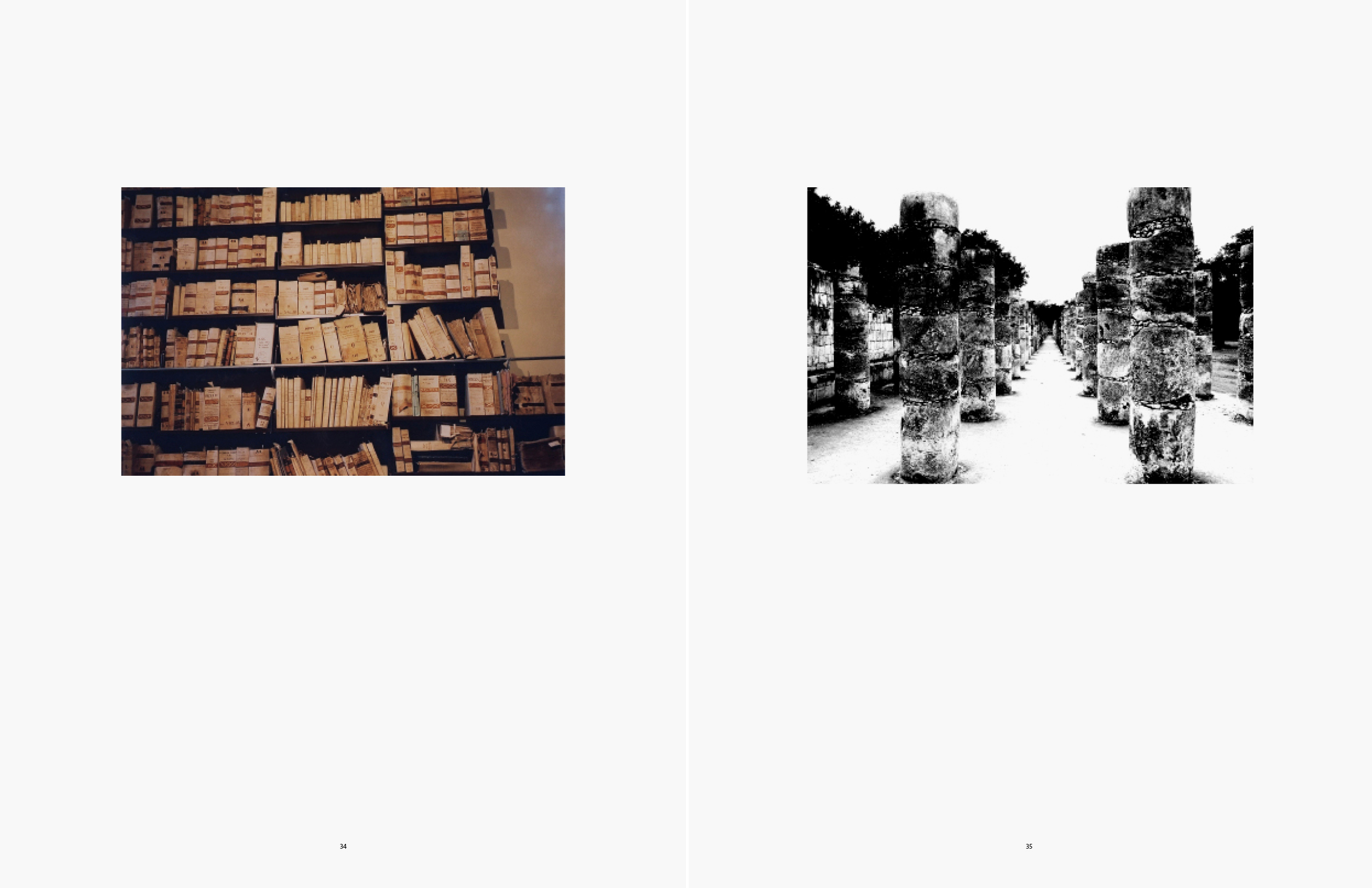 Library, Italy; Chichen Itza 