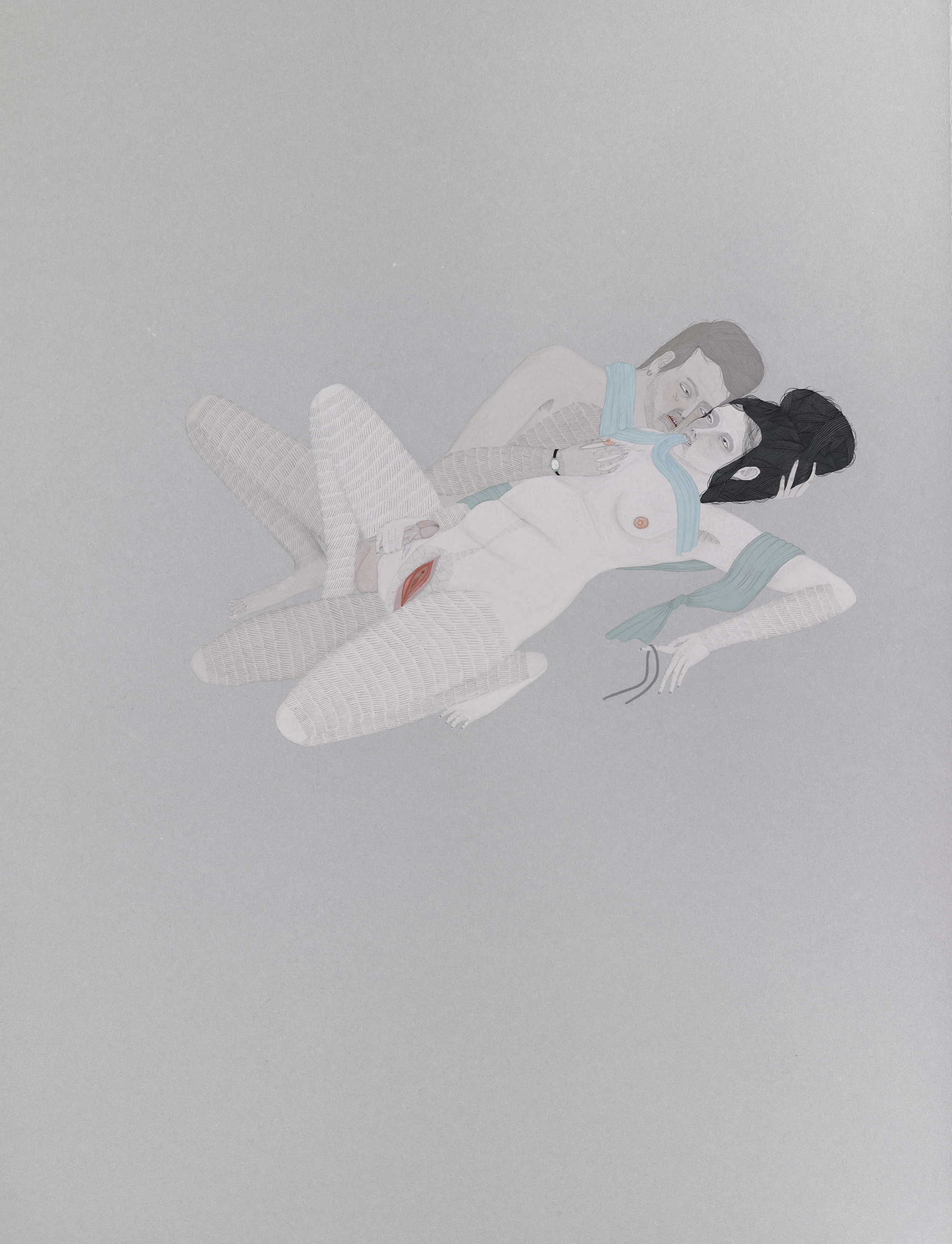 Intimate Scene with Shoelace