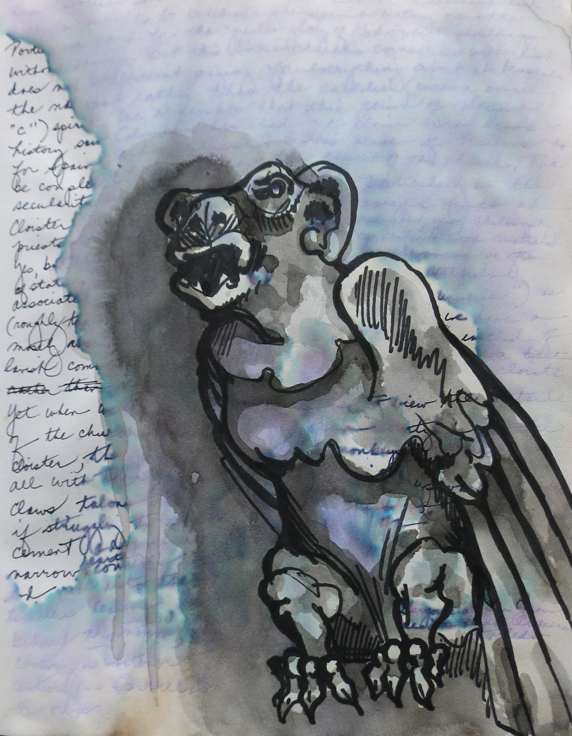  A: gargoyle, Palma de Mallorca, Spain -  14” x 10” 