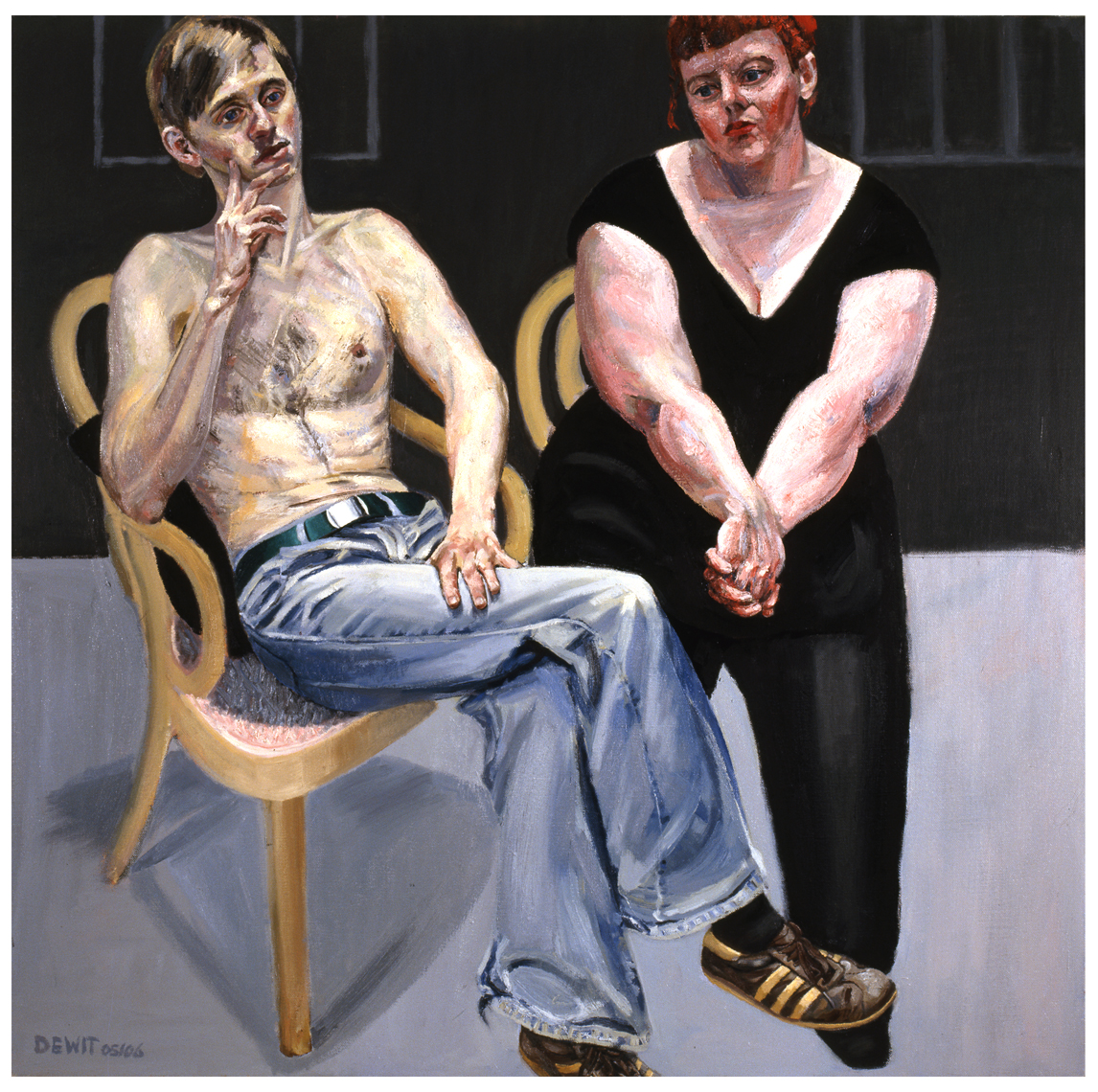 Paartje 2005/2006 - oil 120x120 cm