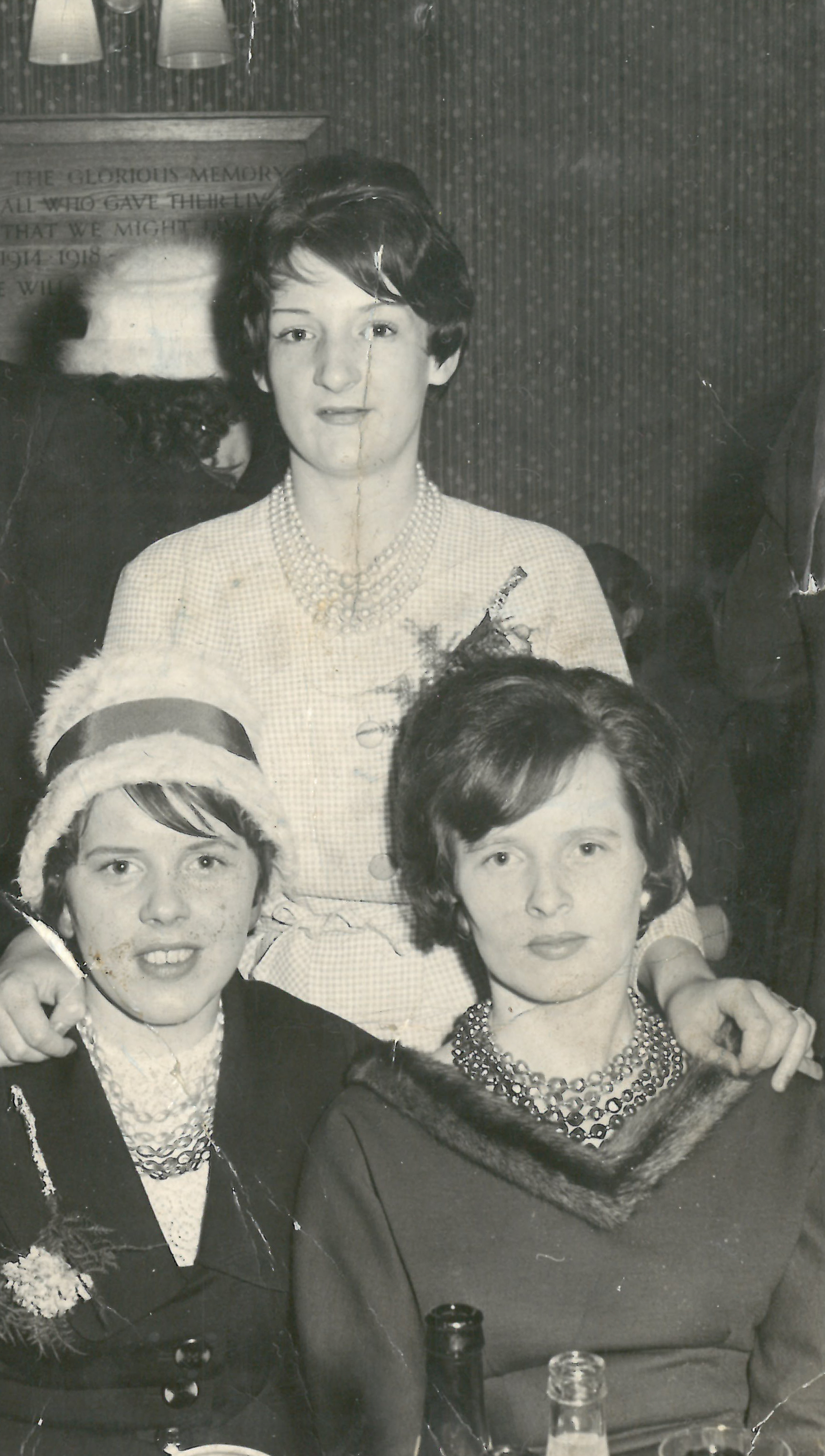 Auntie Jean, Grandma Margaret & Auntie Shirley. Shirley & Bobby's wedding, 1961