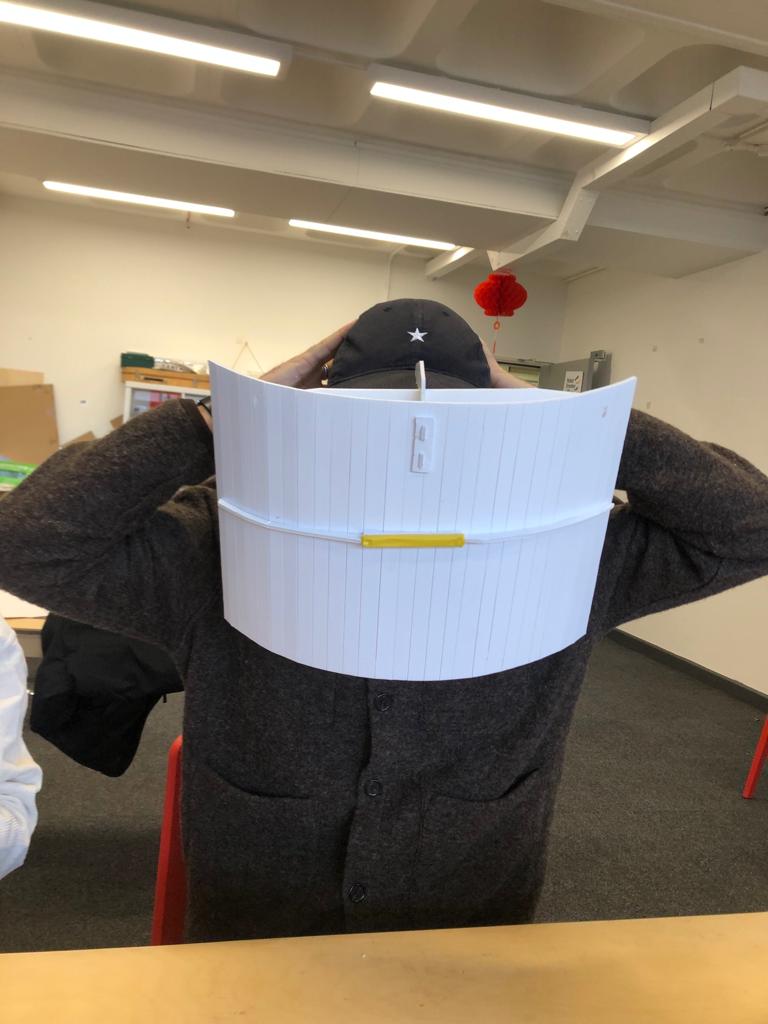 Larger mask to block out peripheral vision
