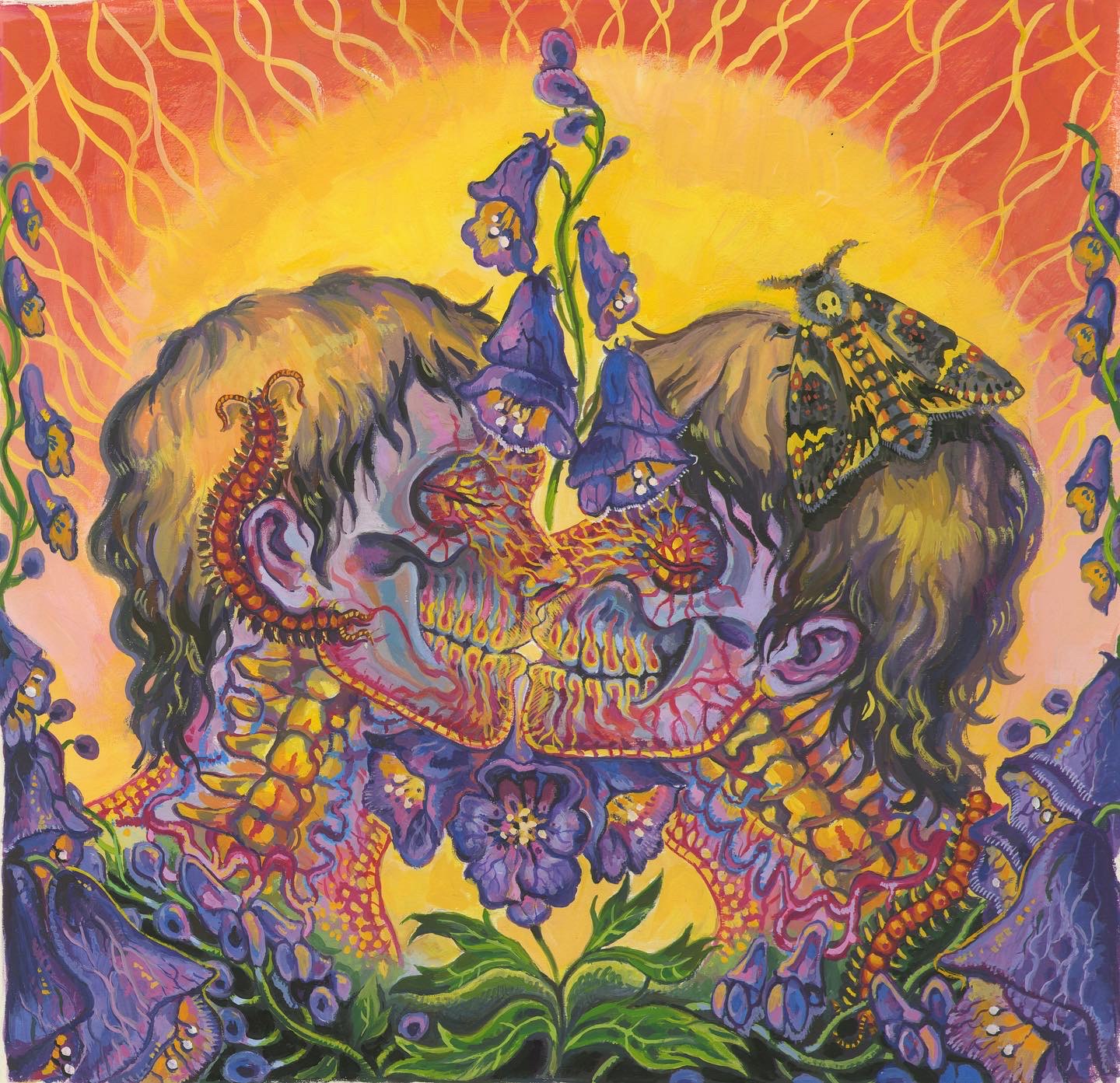 Death as a Fetish  Gouche, 12x12in,  2022 