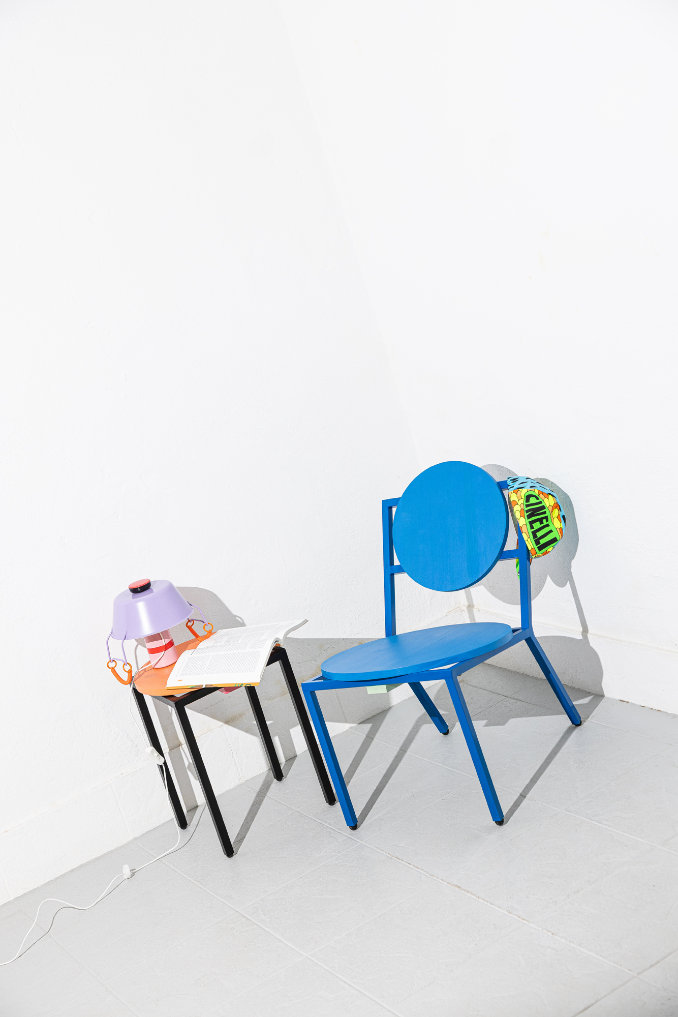 cquare chair + cquare stool + lightoaria lamp