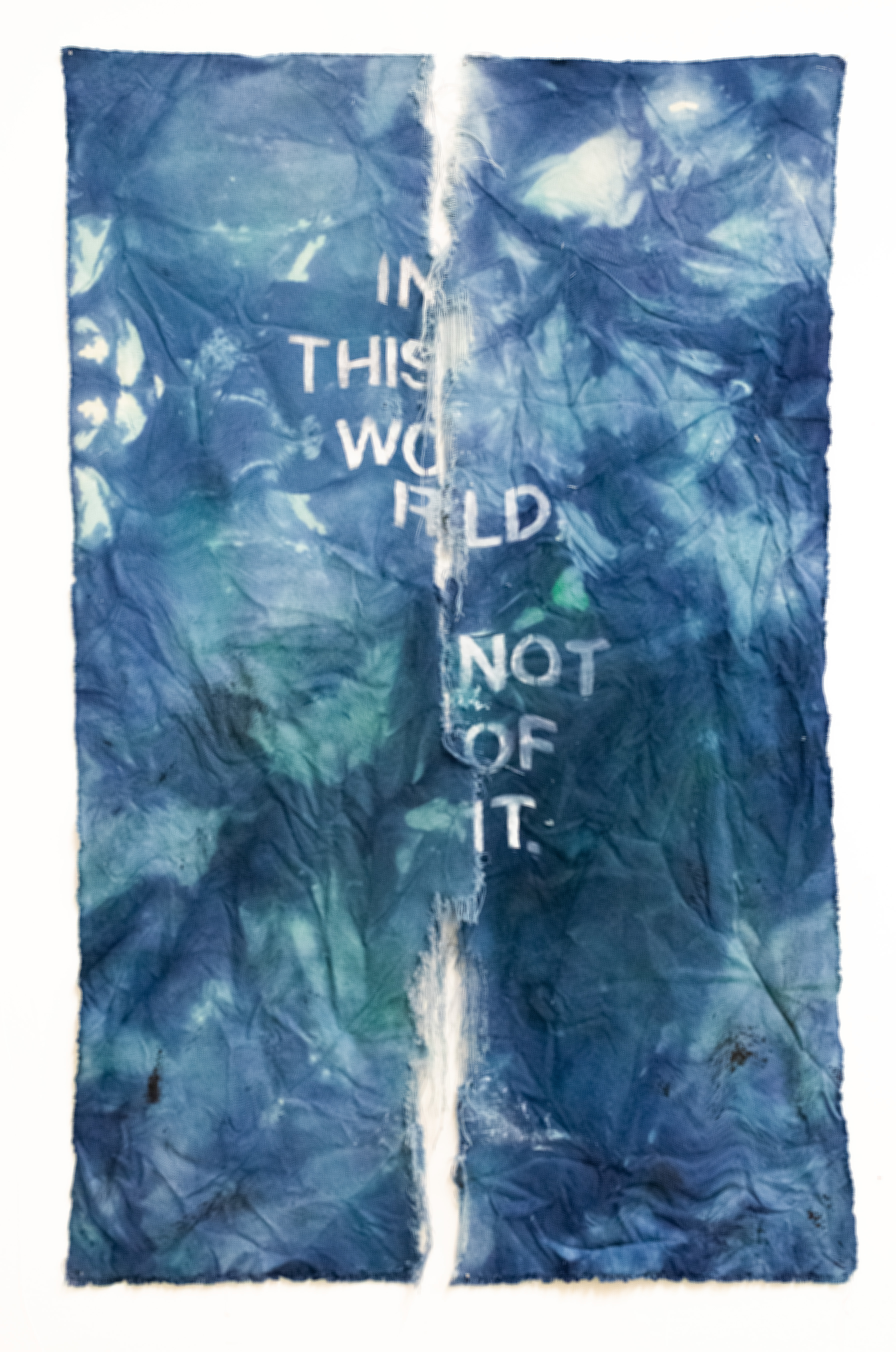 Below Sea Level, Hand-dyed canvas, 2023