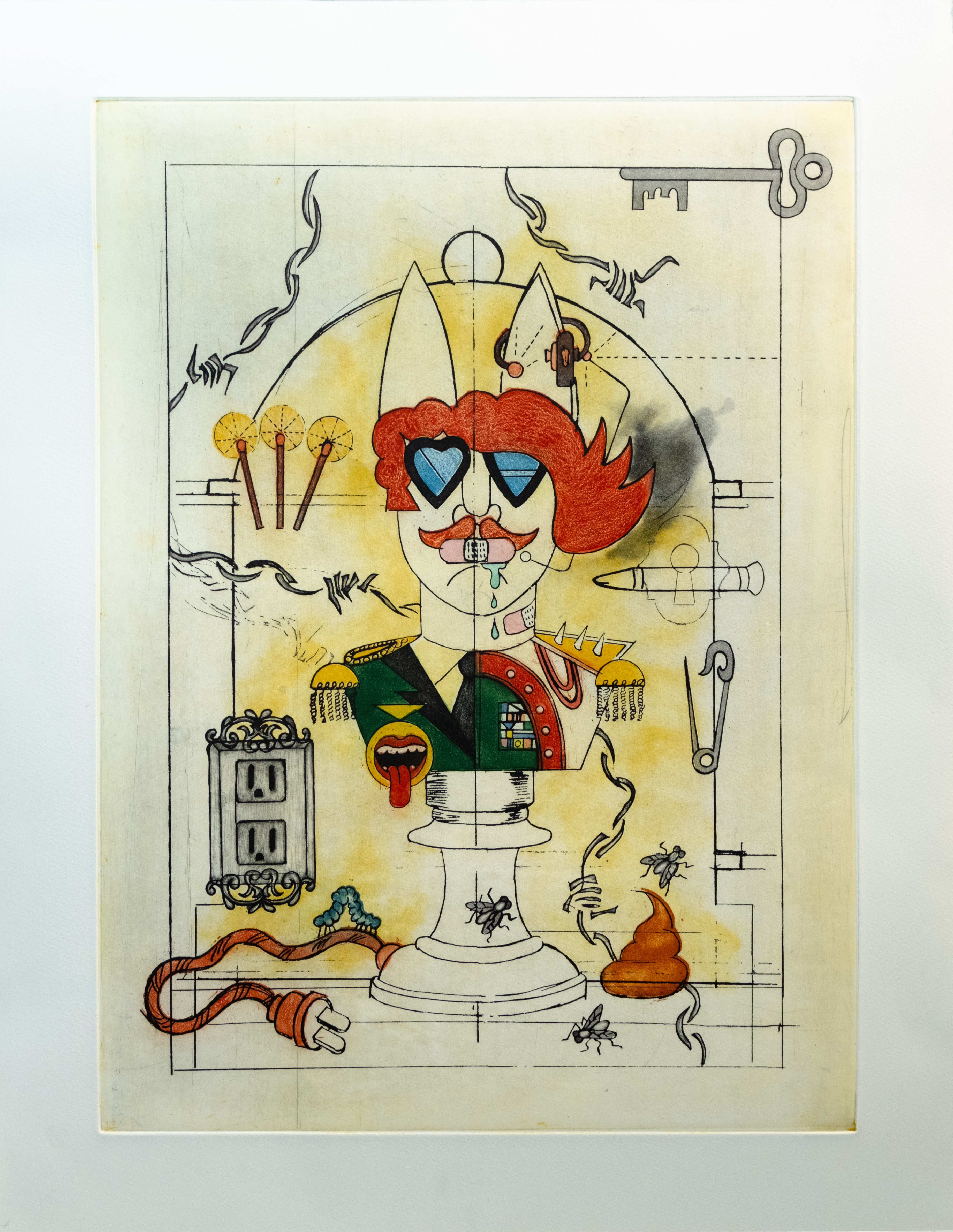 Timothy Siciliano, Le Go&ucirc;t de la Permission (The Taste of Permission) (Ed. of 12), 2026, Metal etching, aquatint, and silkscreen on paper, 18 1/2 x 24 in.