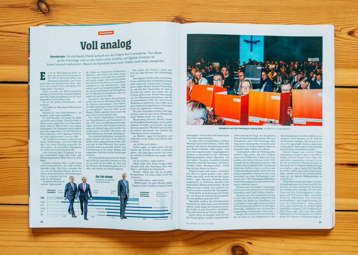 Der Spiegel / CDU Convention / 09/2020